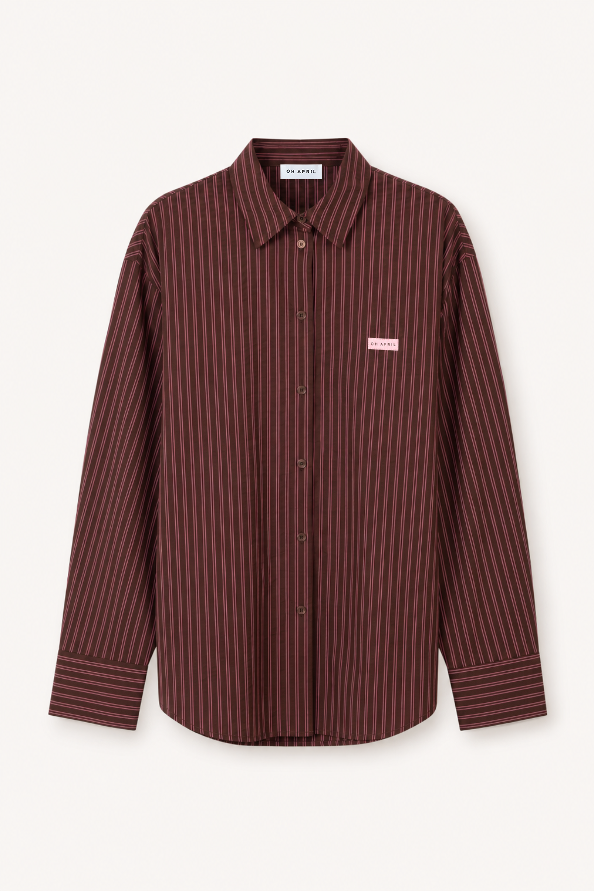 Alessa Blouse Dark Brown Stripe