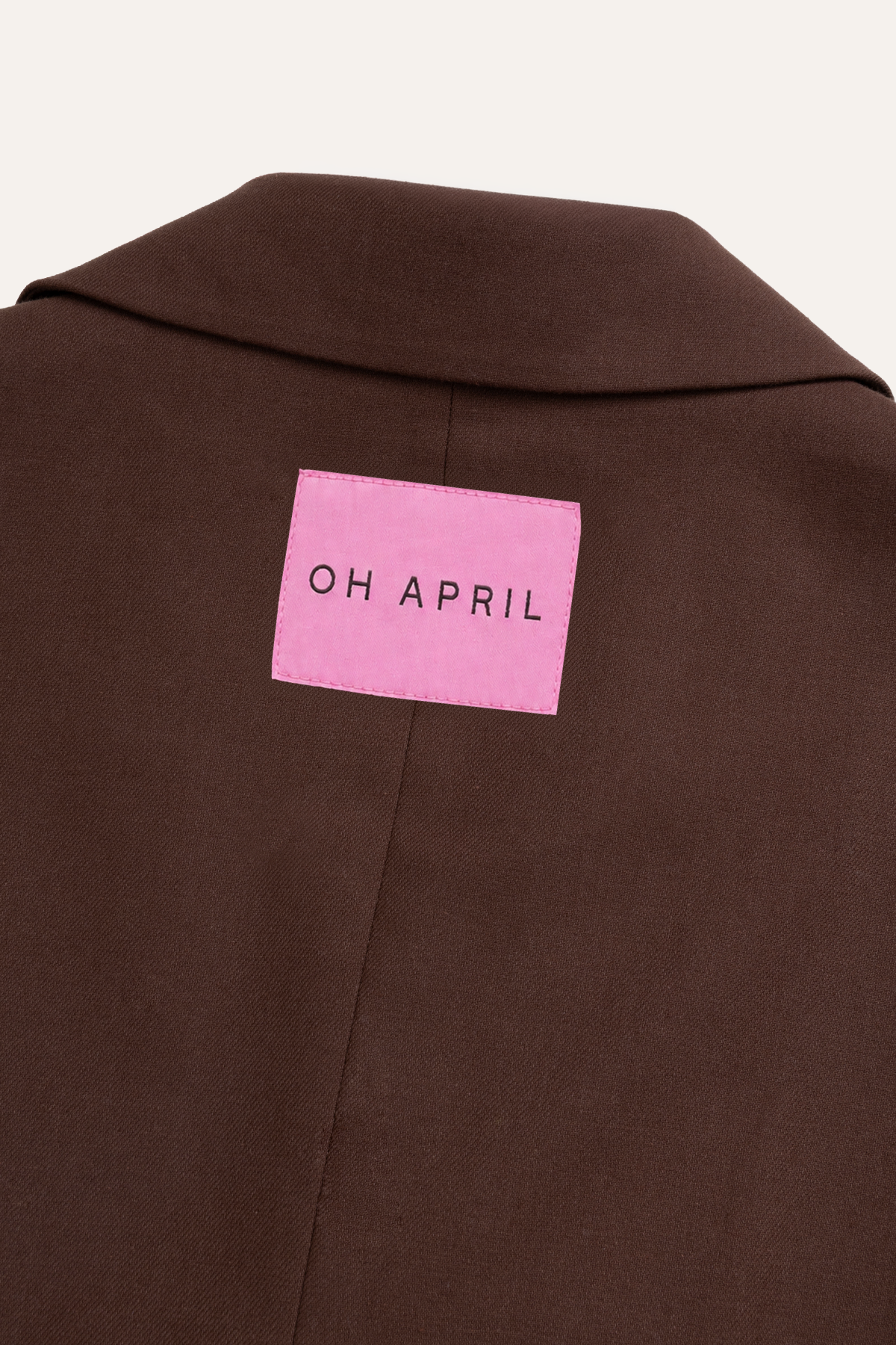 Isalie Asymmetric Blazer Dark Brown