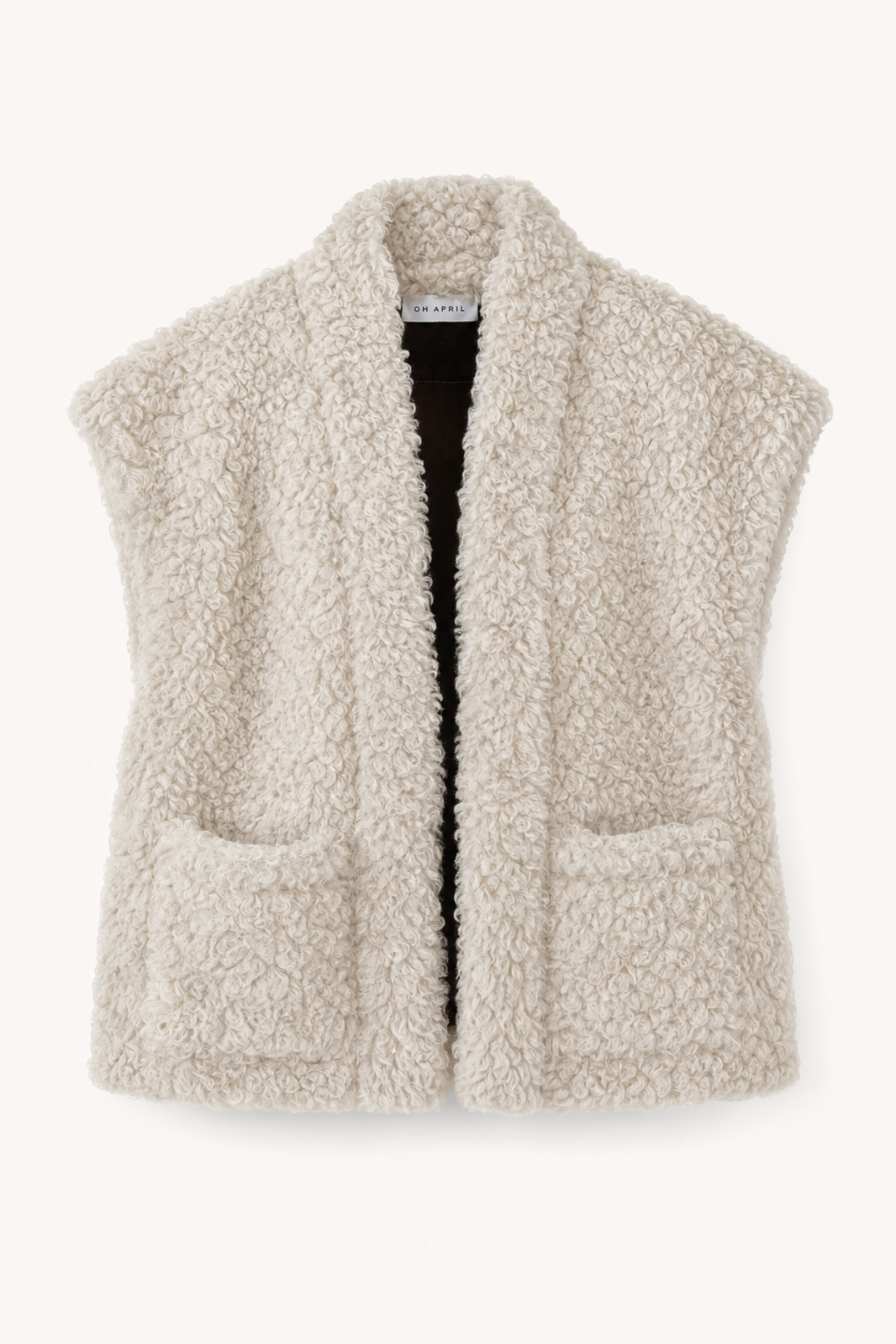 Jolie Fur Vest Off White
