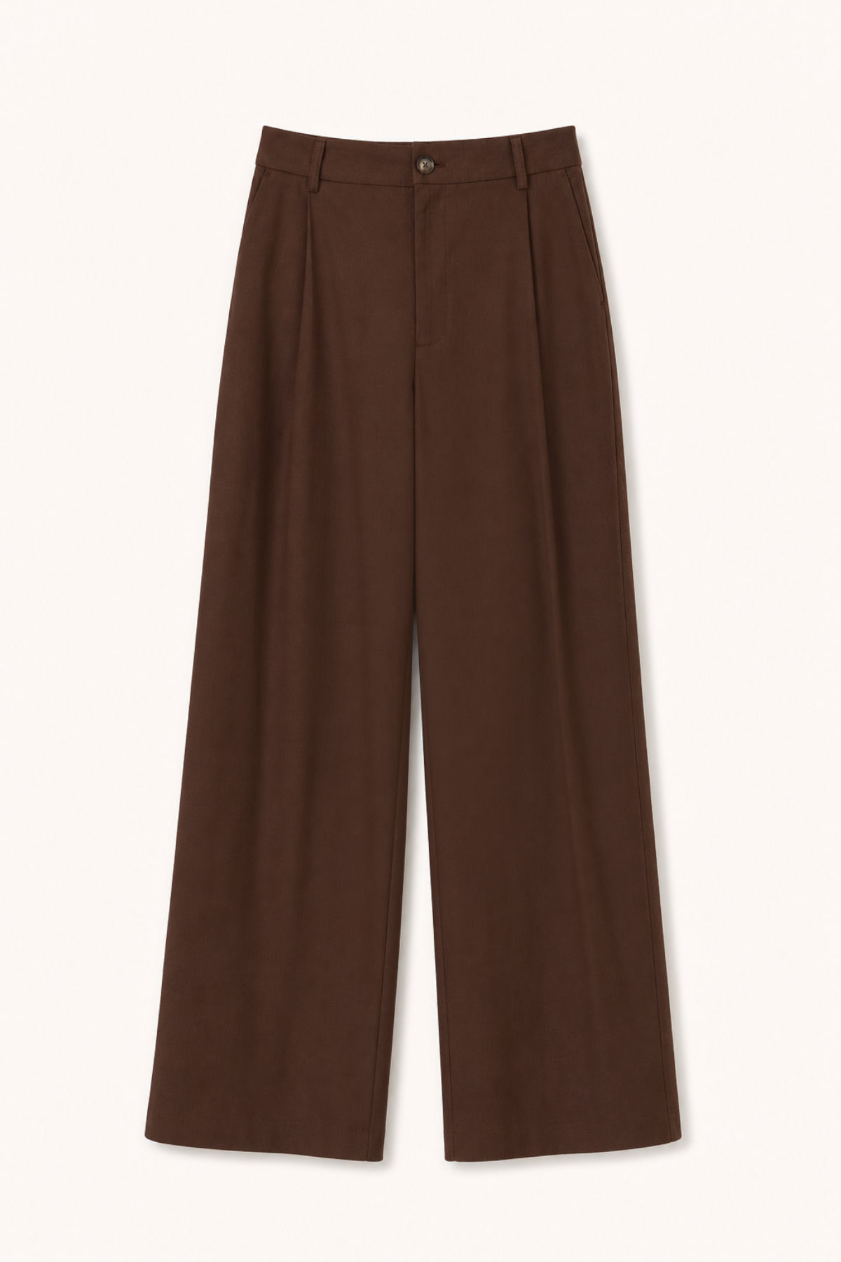 Jovie Pleated Trousers Dark Brown