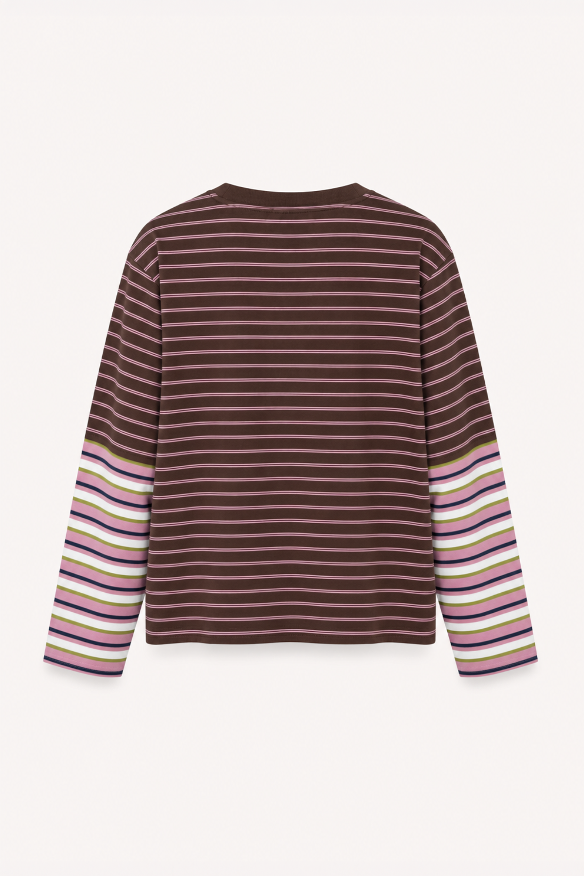 Layered BF T-Shirt Dark Brown Stripe