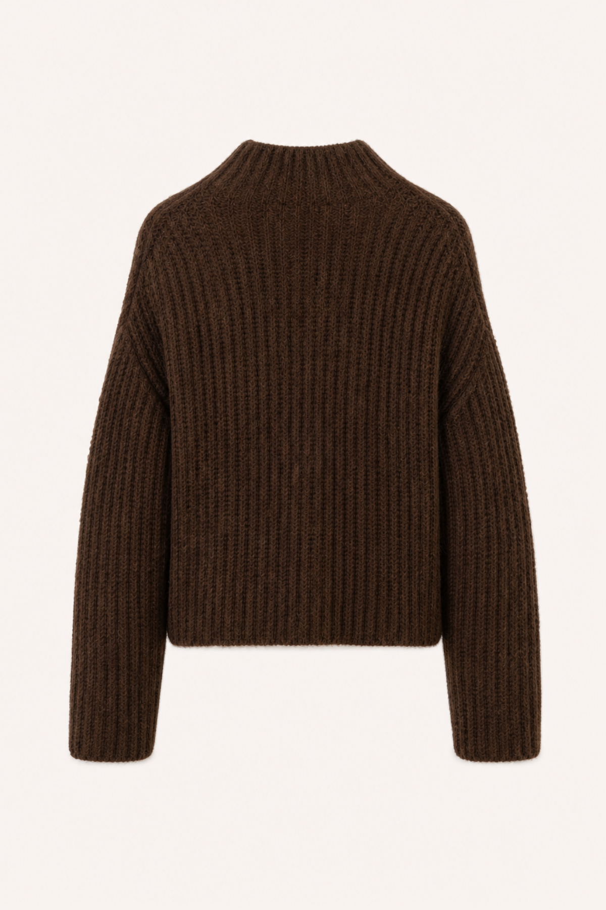 Louna Boxy Knit Jumper Dark Brown
