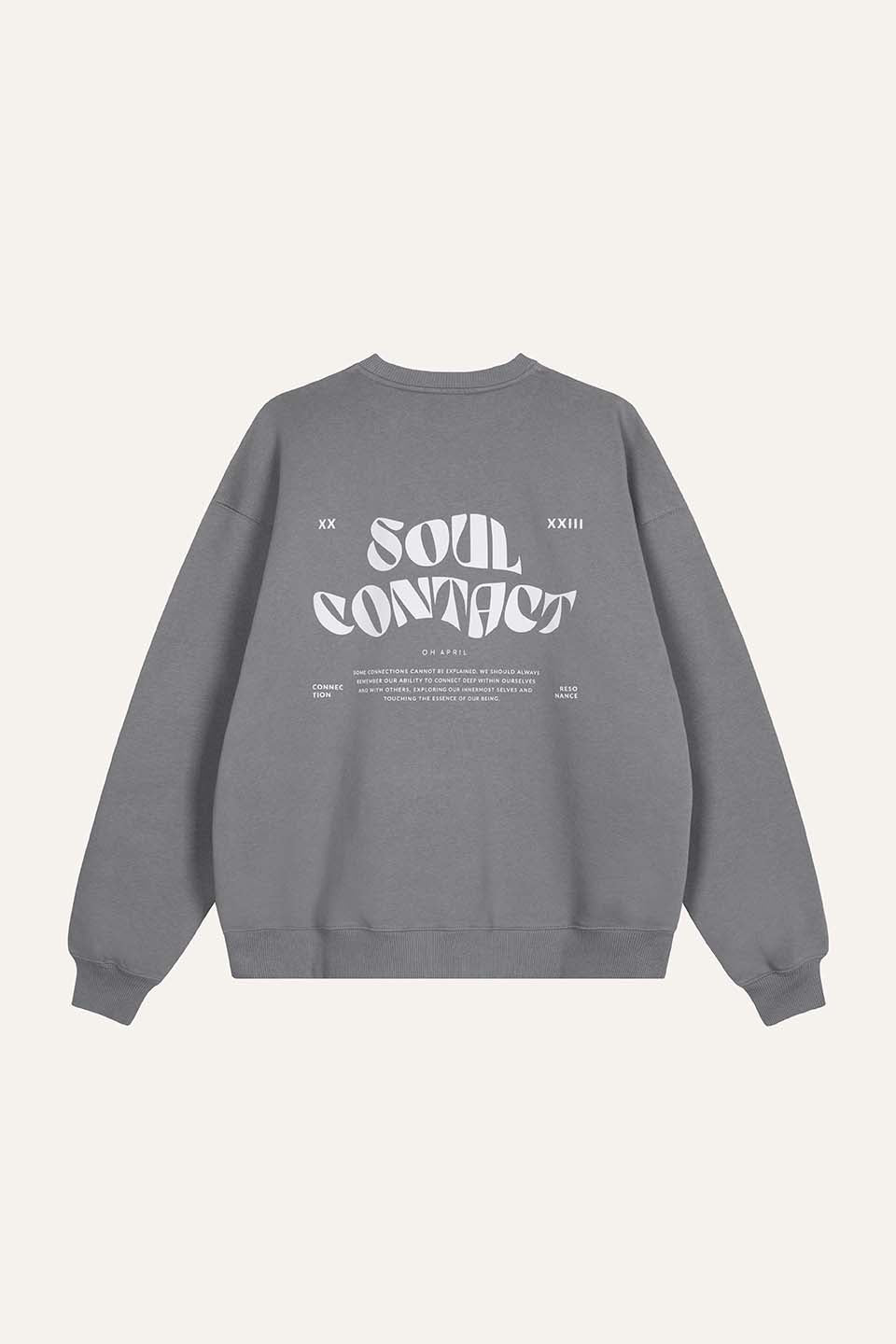 Forever Chill Heather Grey Crew Neck Oversized Lounge Sweatshirt