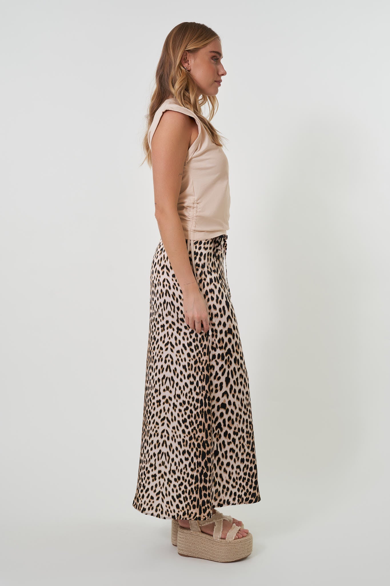 Riah Drawstring Shirt Cappuccino