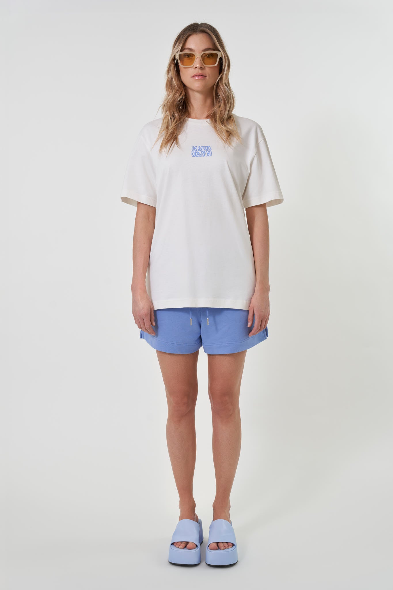 Boyfriend T-Shirt Off White Waves