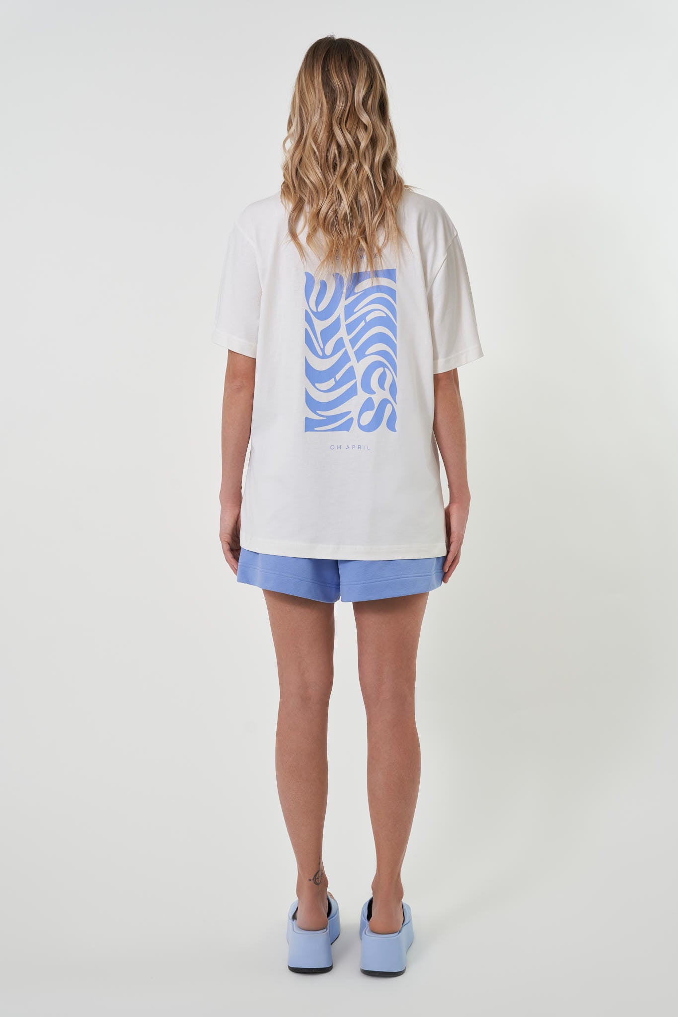 Boyfriend T-Shirt Off White Waves