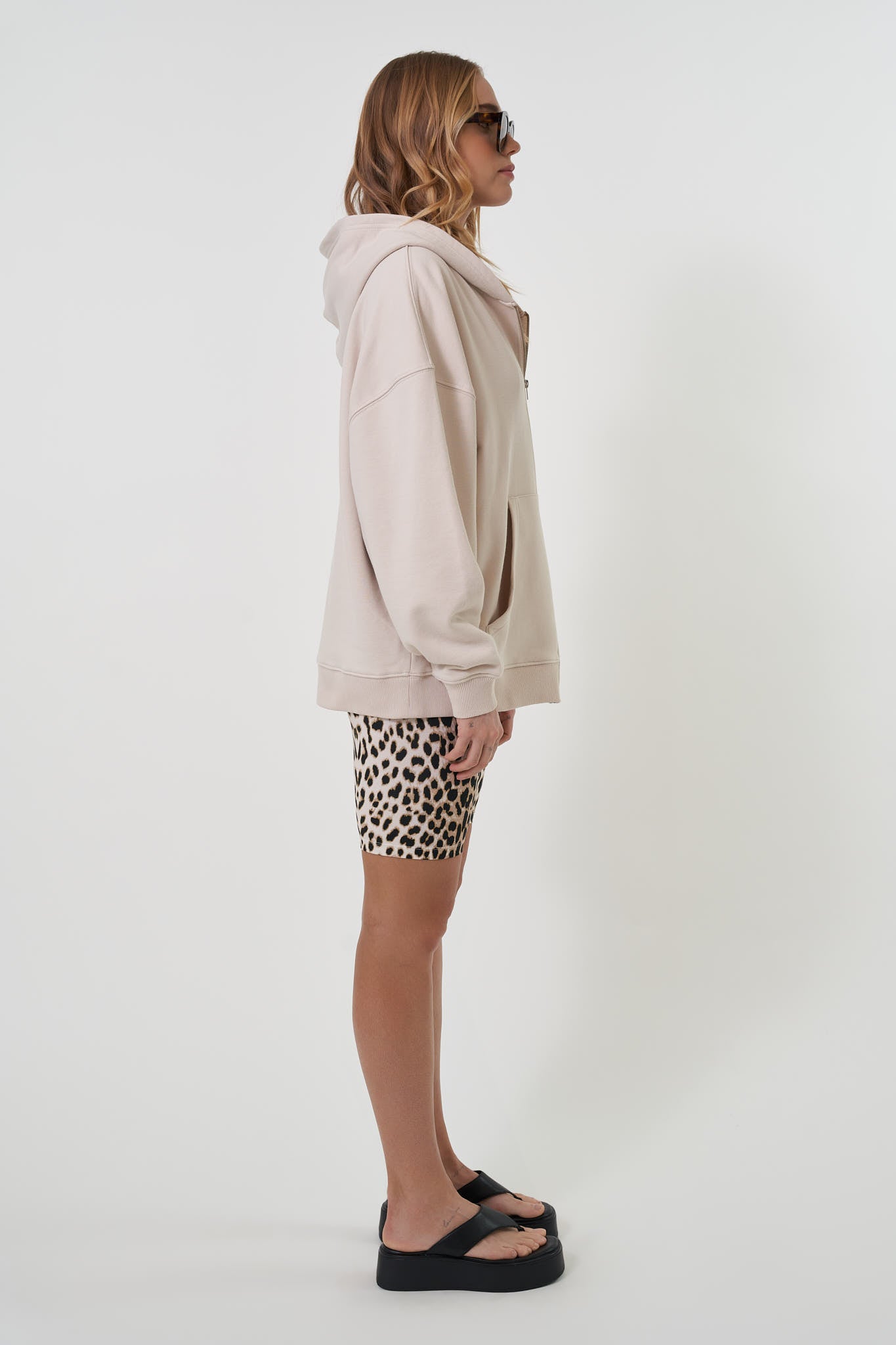 Zipper Hoodie Good Karma Club Cappuccino