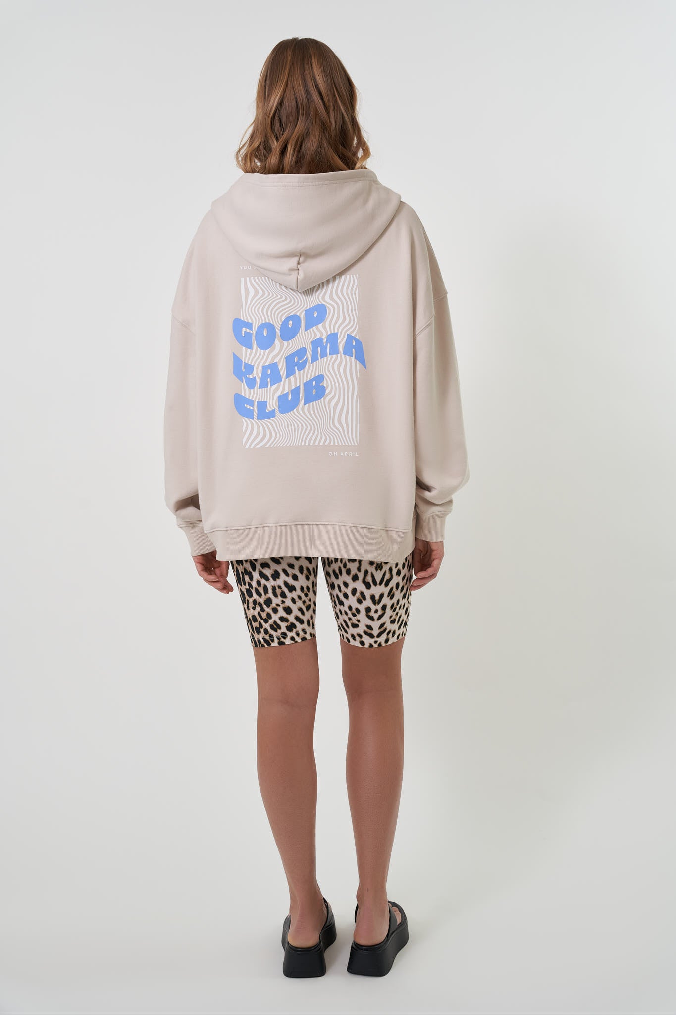 Zipper Hoodie Good Karma Club Cappuccino