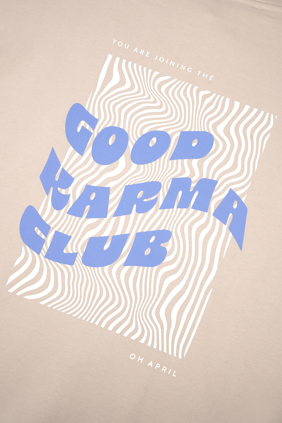 Zipper Hoodie Good Karma Club Cappuccino