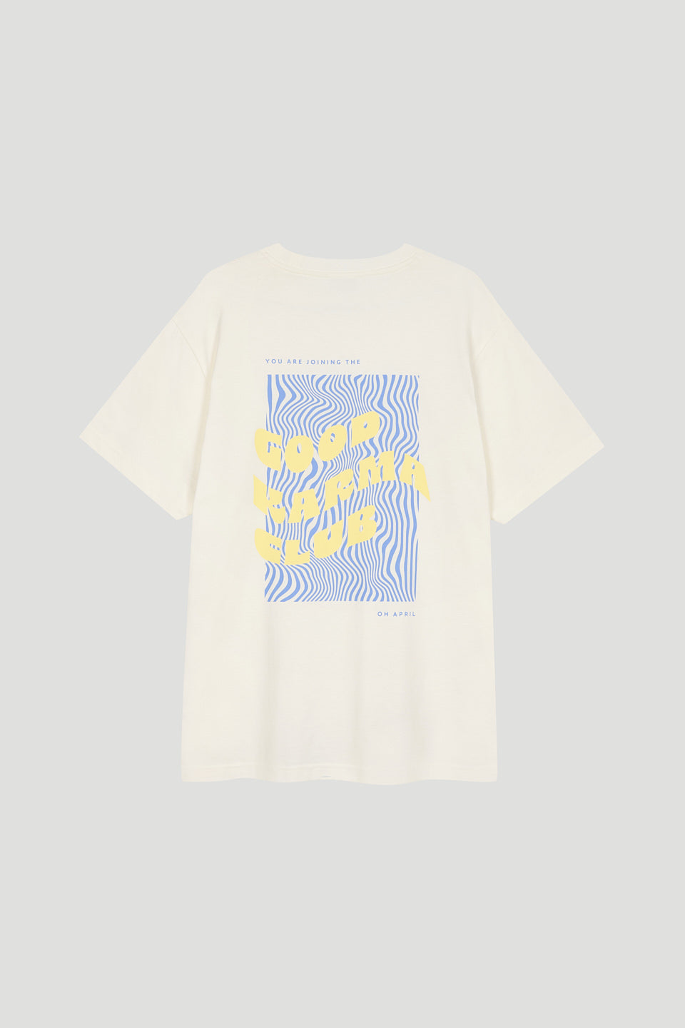 Boyfriend T-Shirt Off White Good Karma Club