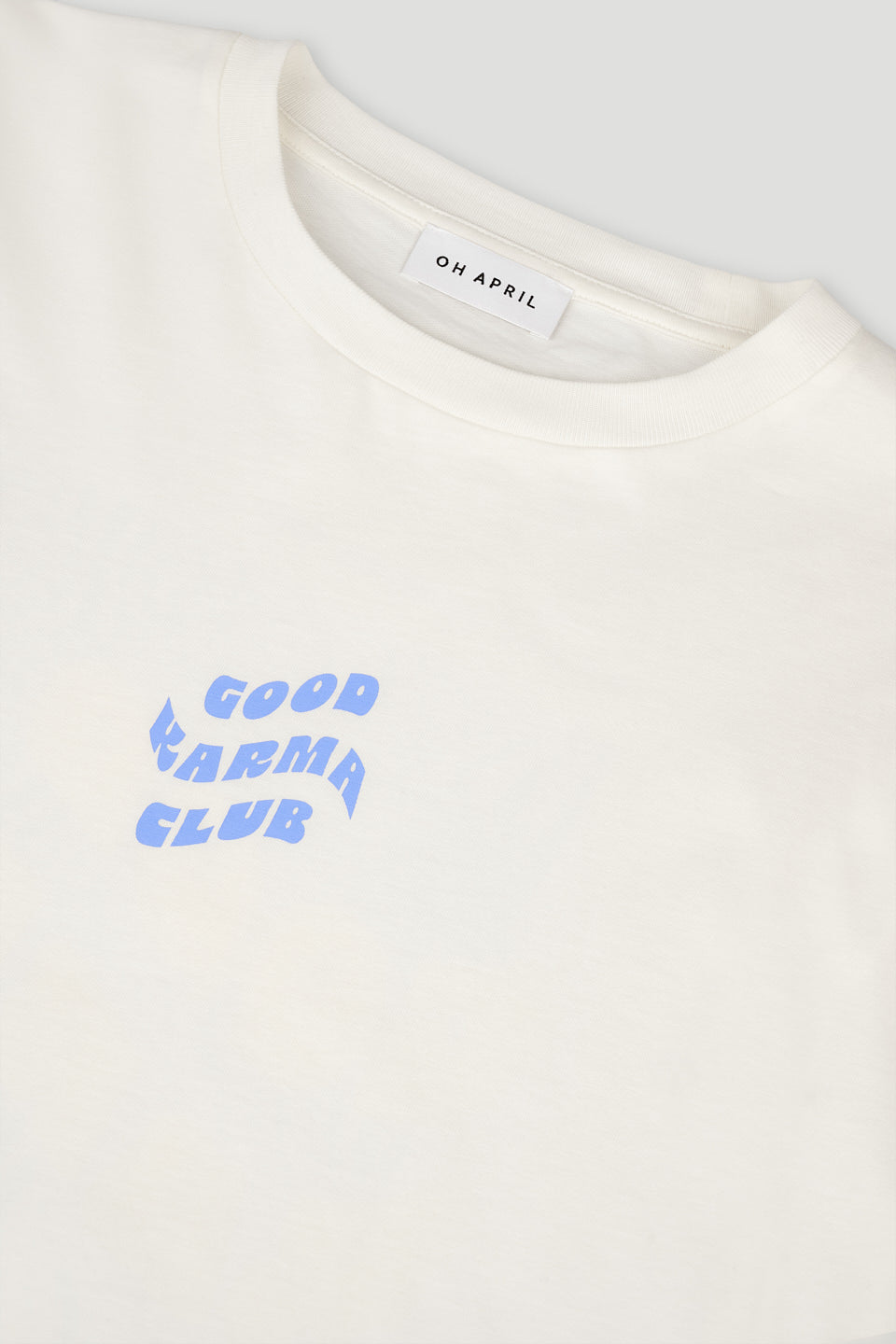 Boyfriend T-Shirt Off White Good Karma Club