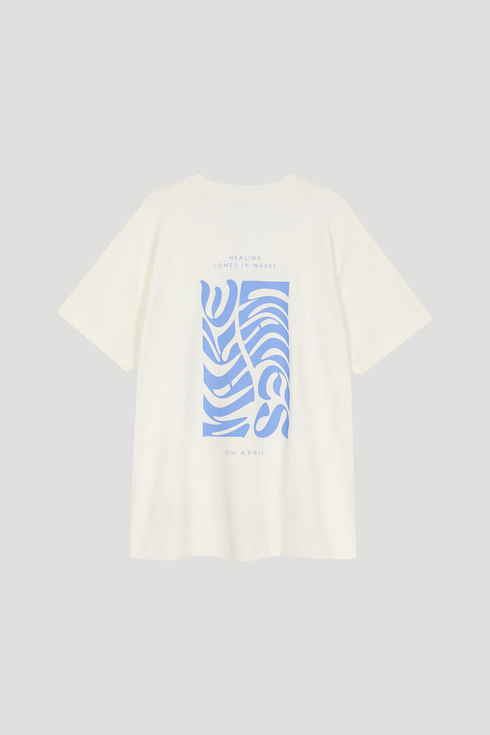 Boyfriend T-Shirt Off White Waves