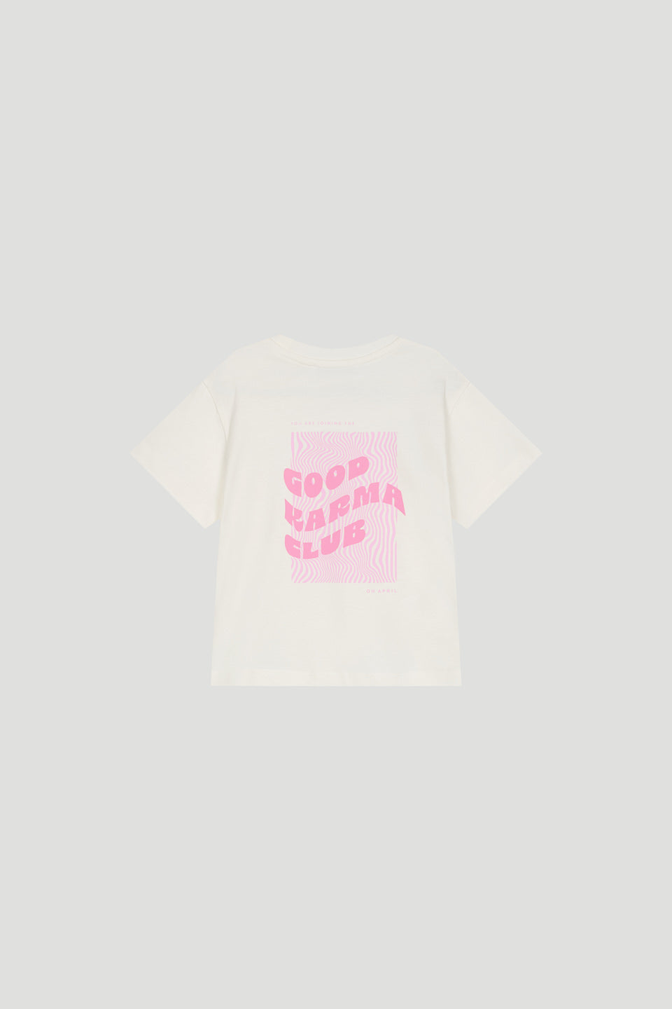 Kids T-Shirt Off White/Blush Good Karma Club