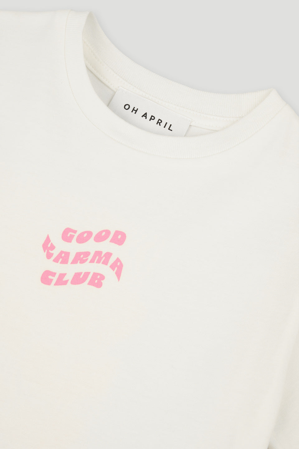 Kids T-Shirt Off White/Blush Good Karma Club