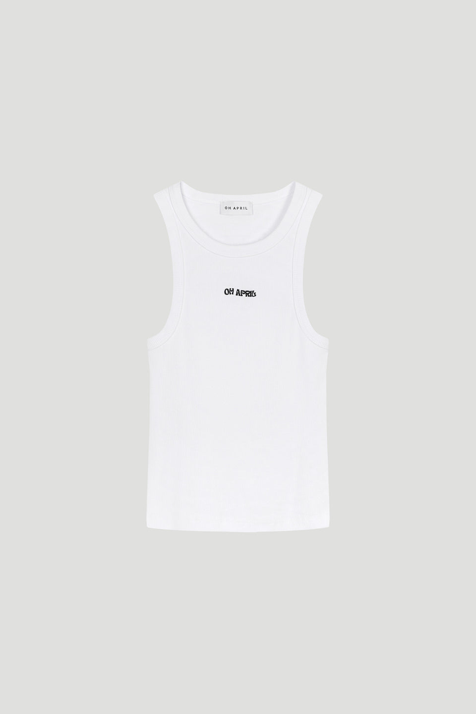 Asa Rib Top White/Black