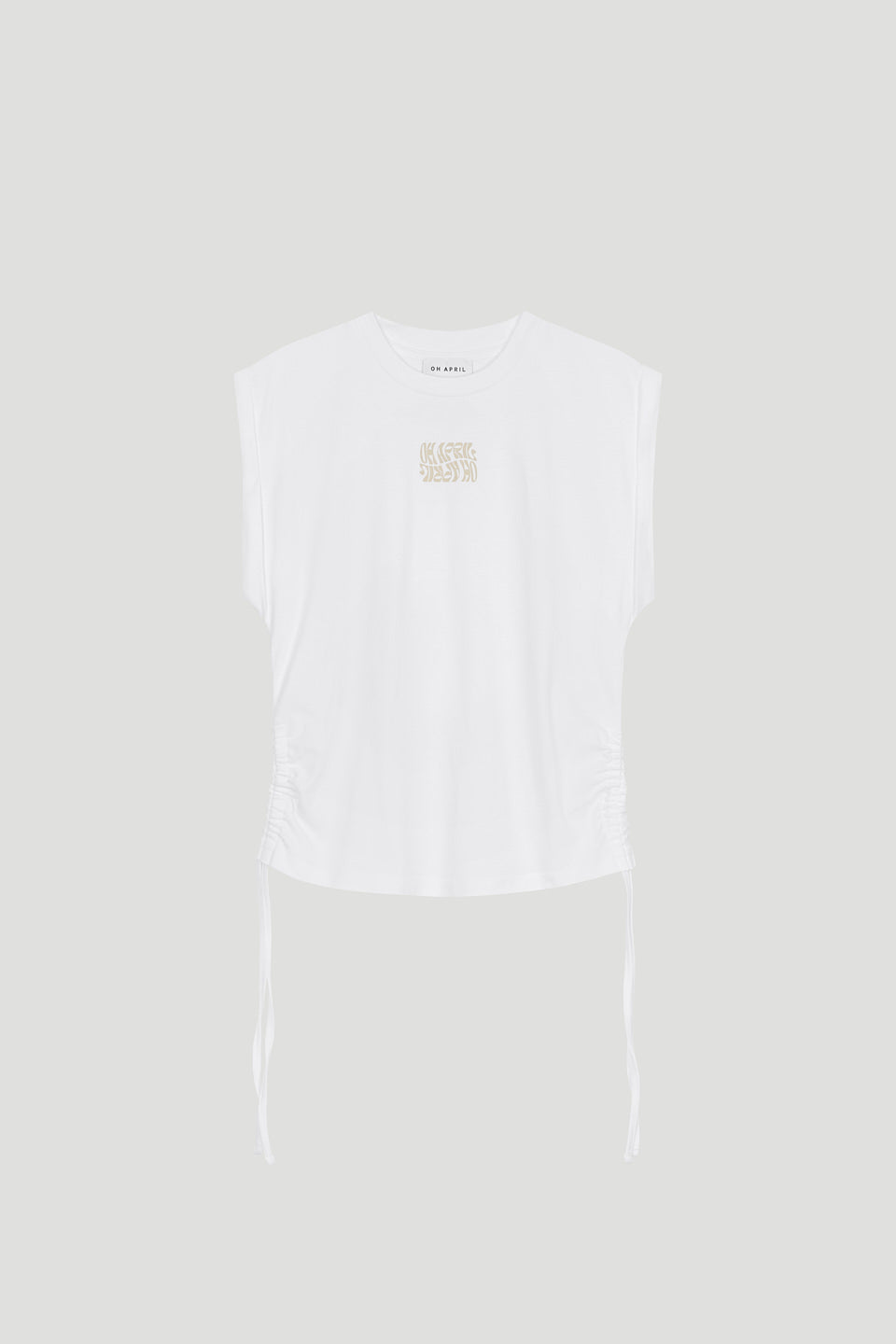 Riah Drawstring Shirt White