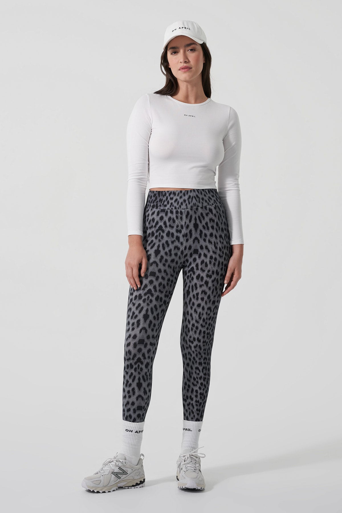 Rita Leggings Leo Grey
