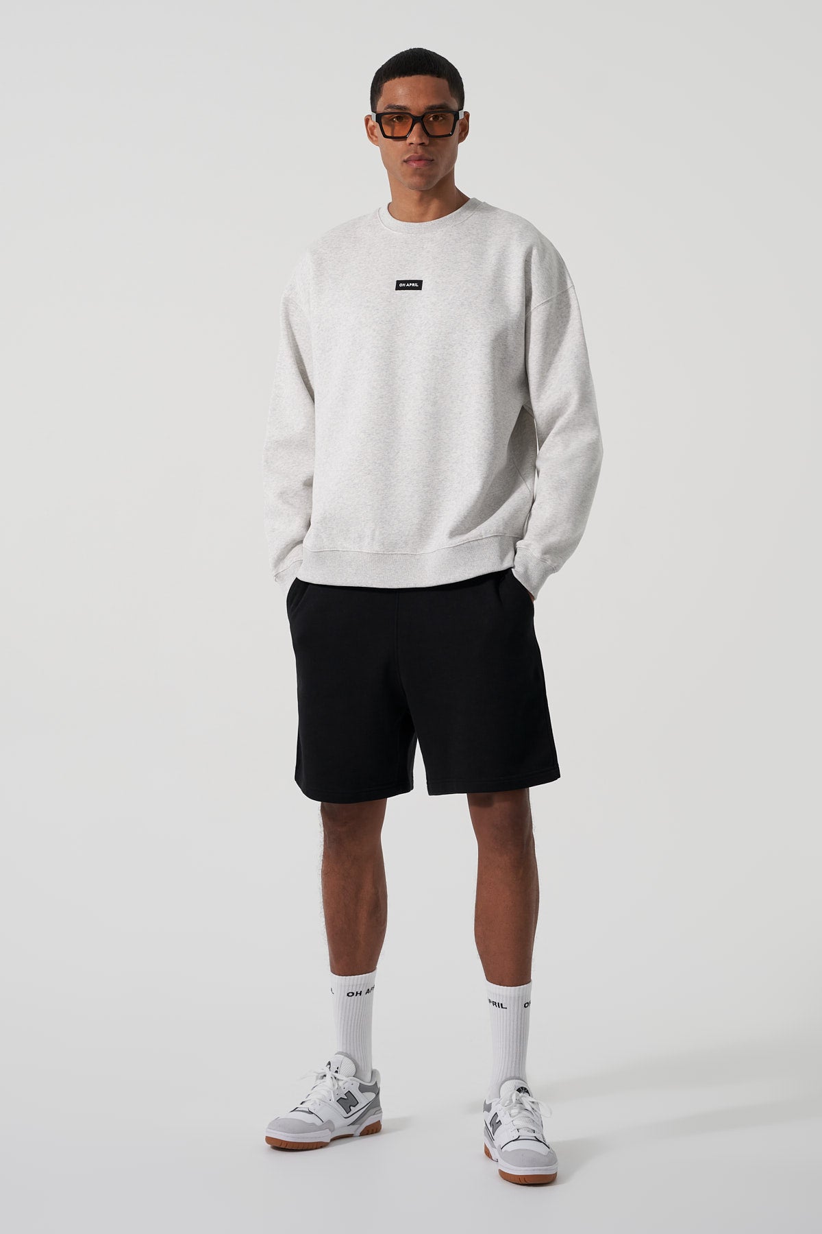 Oversized Sweater Grey Melange