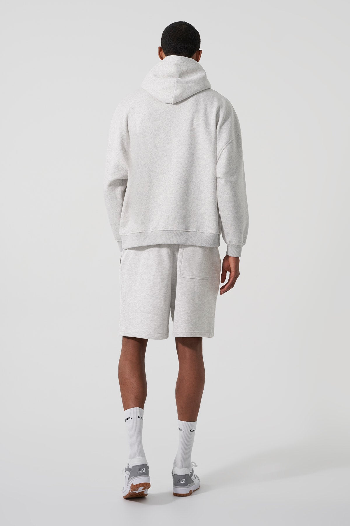 Boyfriend Hoodie Grey Melange