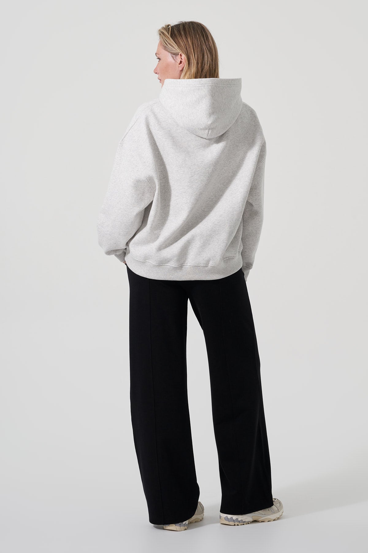 Boyfriend Hoodie Grey Melange