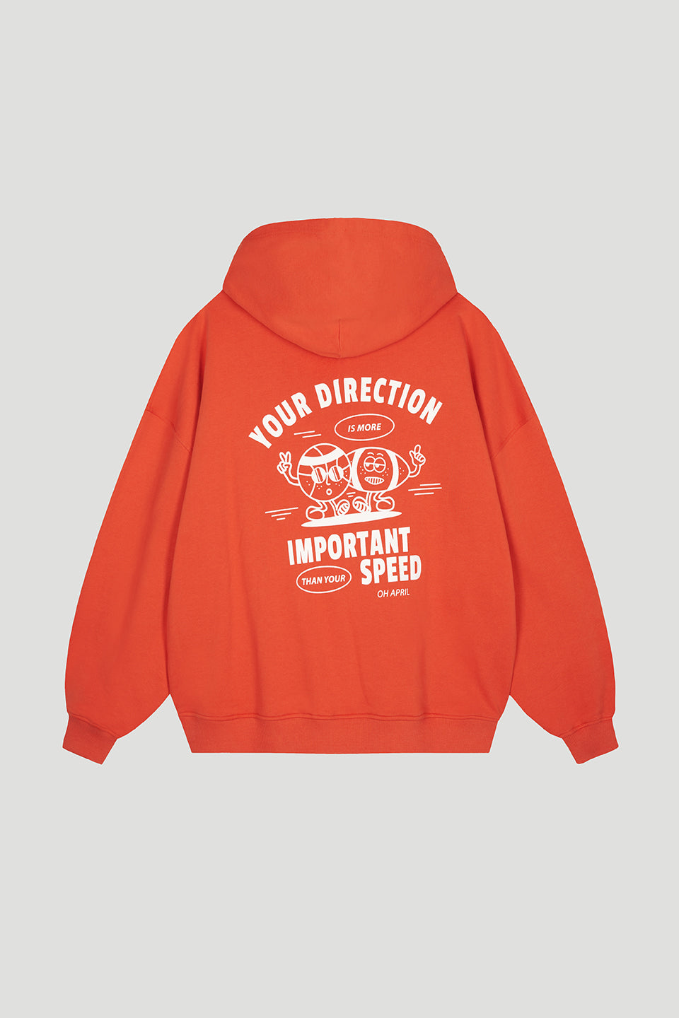 Boyfriend Hoodie Auburn Cartoon