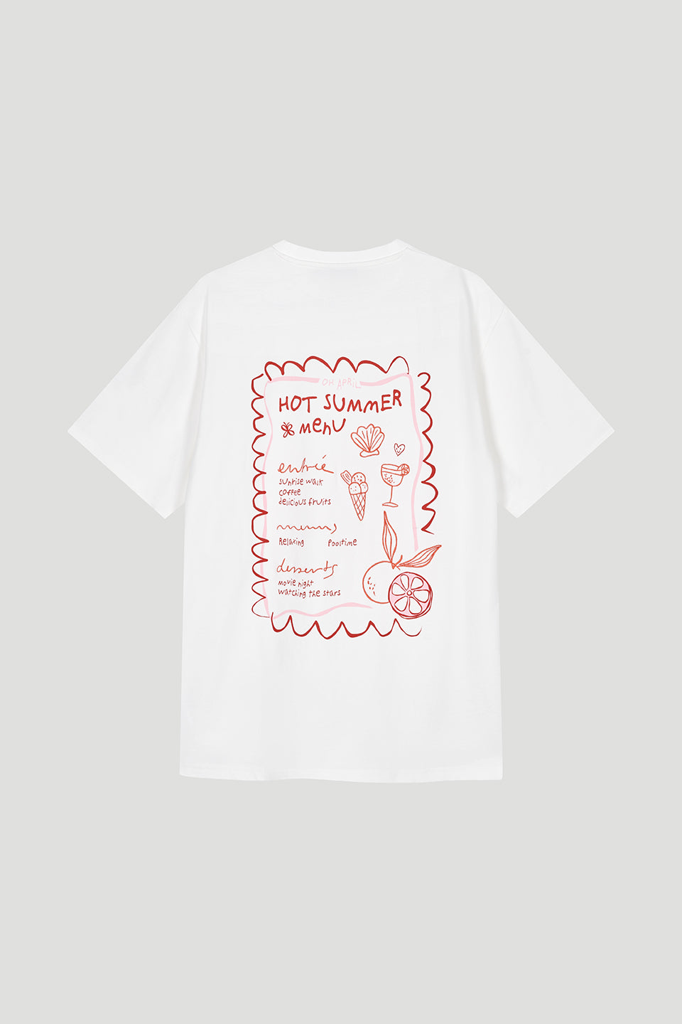 BF T-Shirt Hot Summer Menu Pearl