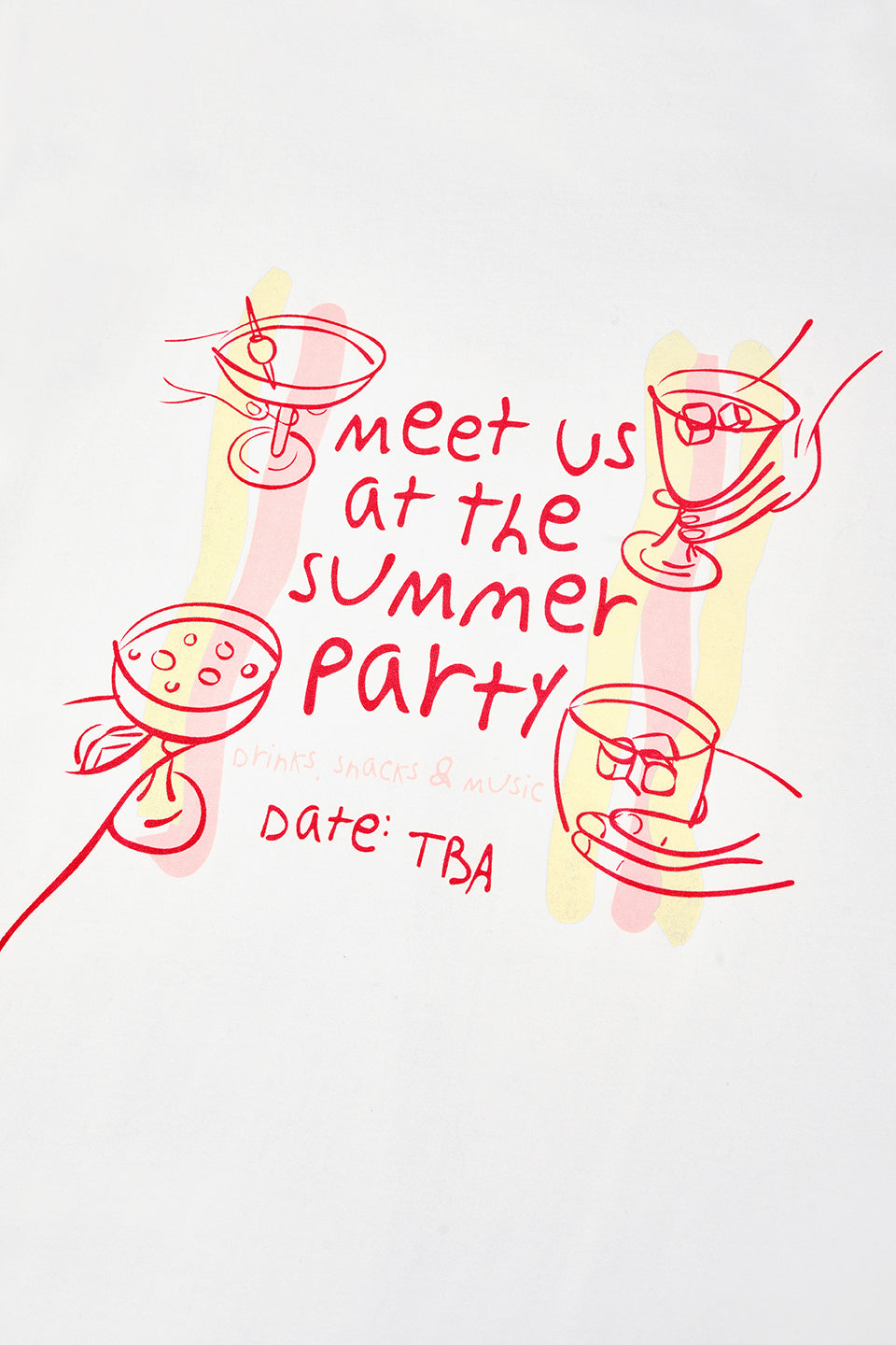 BF T-Shirt Summer Party Stripe