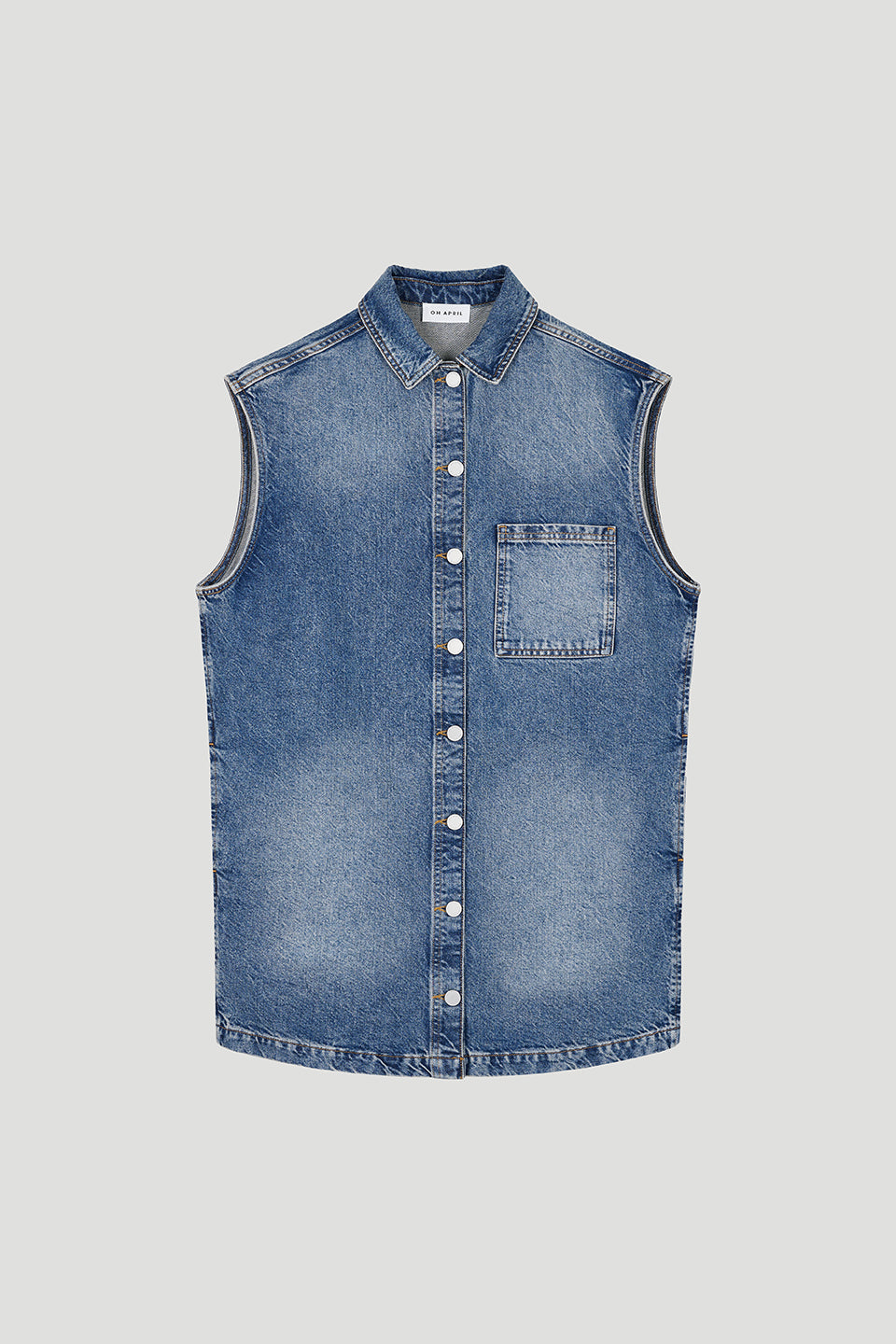Meva Denim Dress Denim Mid Blue