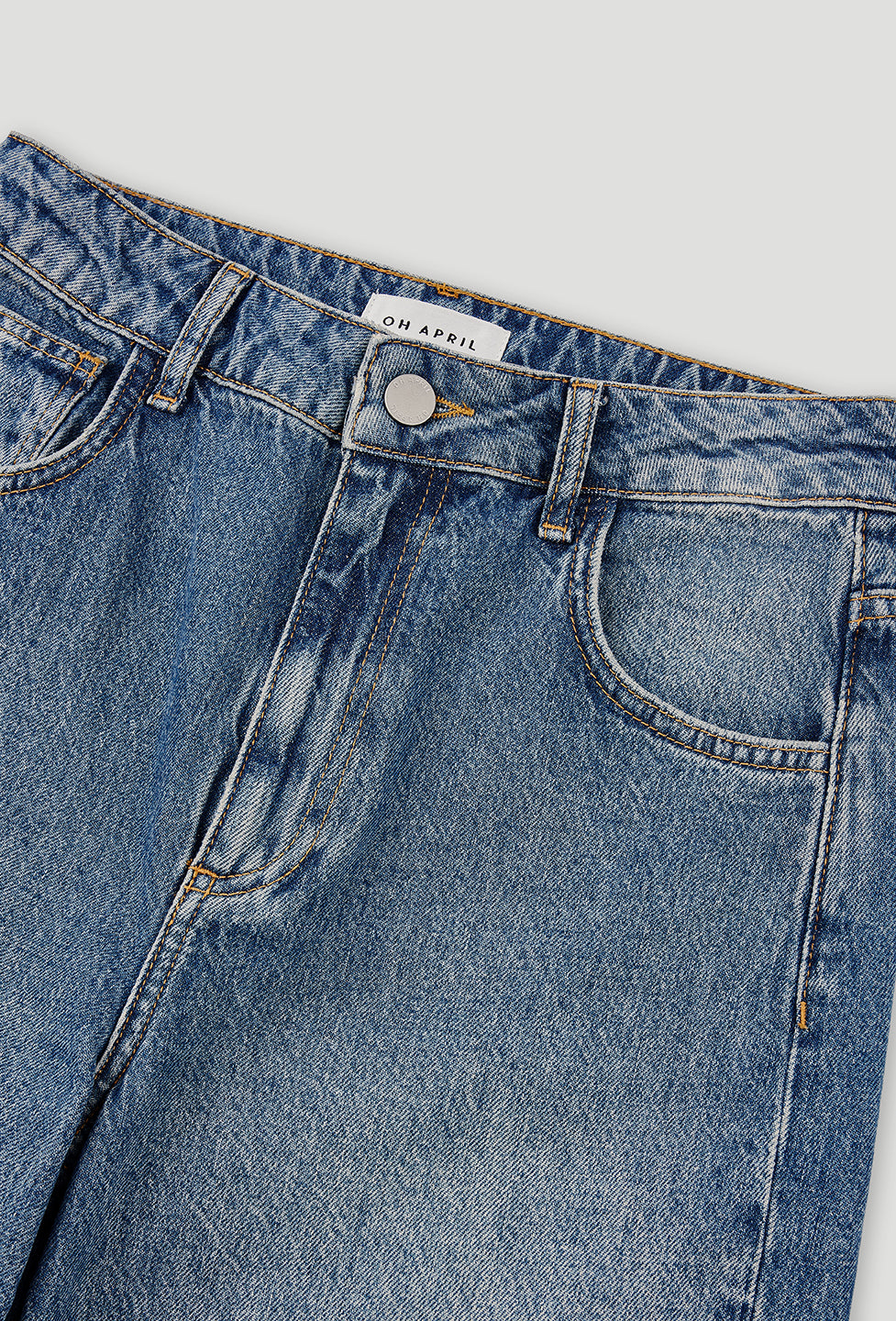 Lily Denim Pants Denim Mid Blue