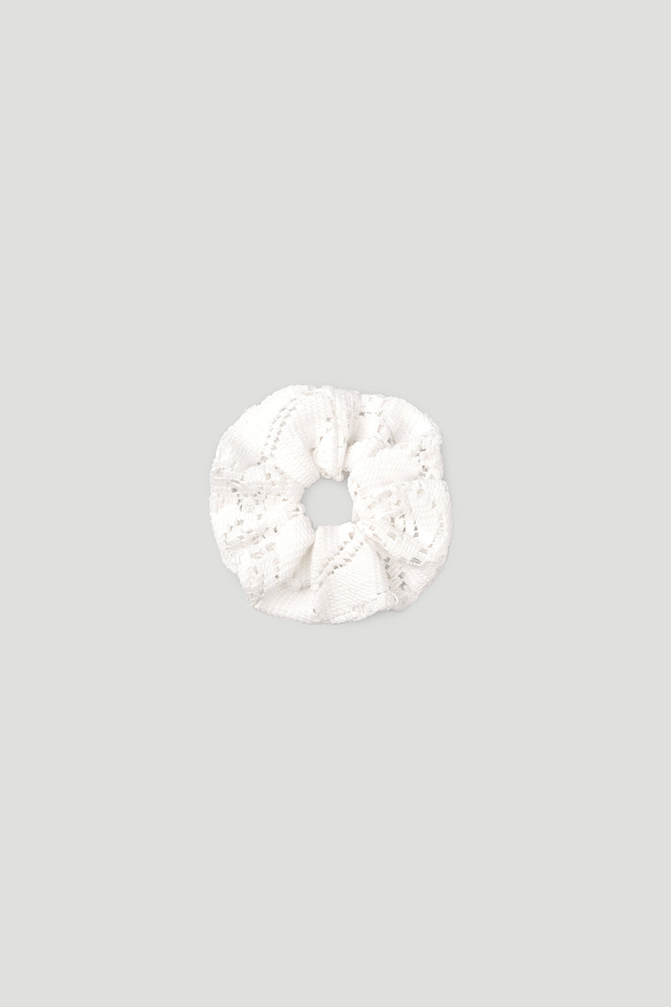 Scrunchie Lace Off White