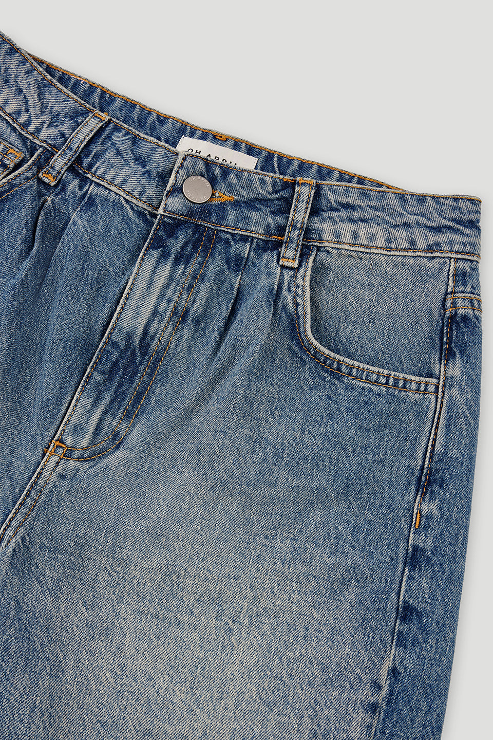 Toum Denim Shorts Denim Mid Blue