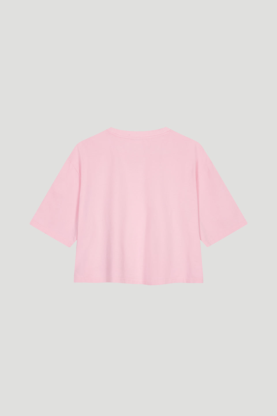 Cropped T-Shirt Heart Soft Blush
