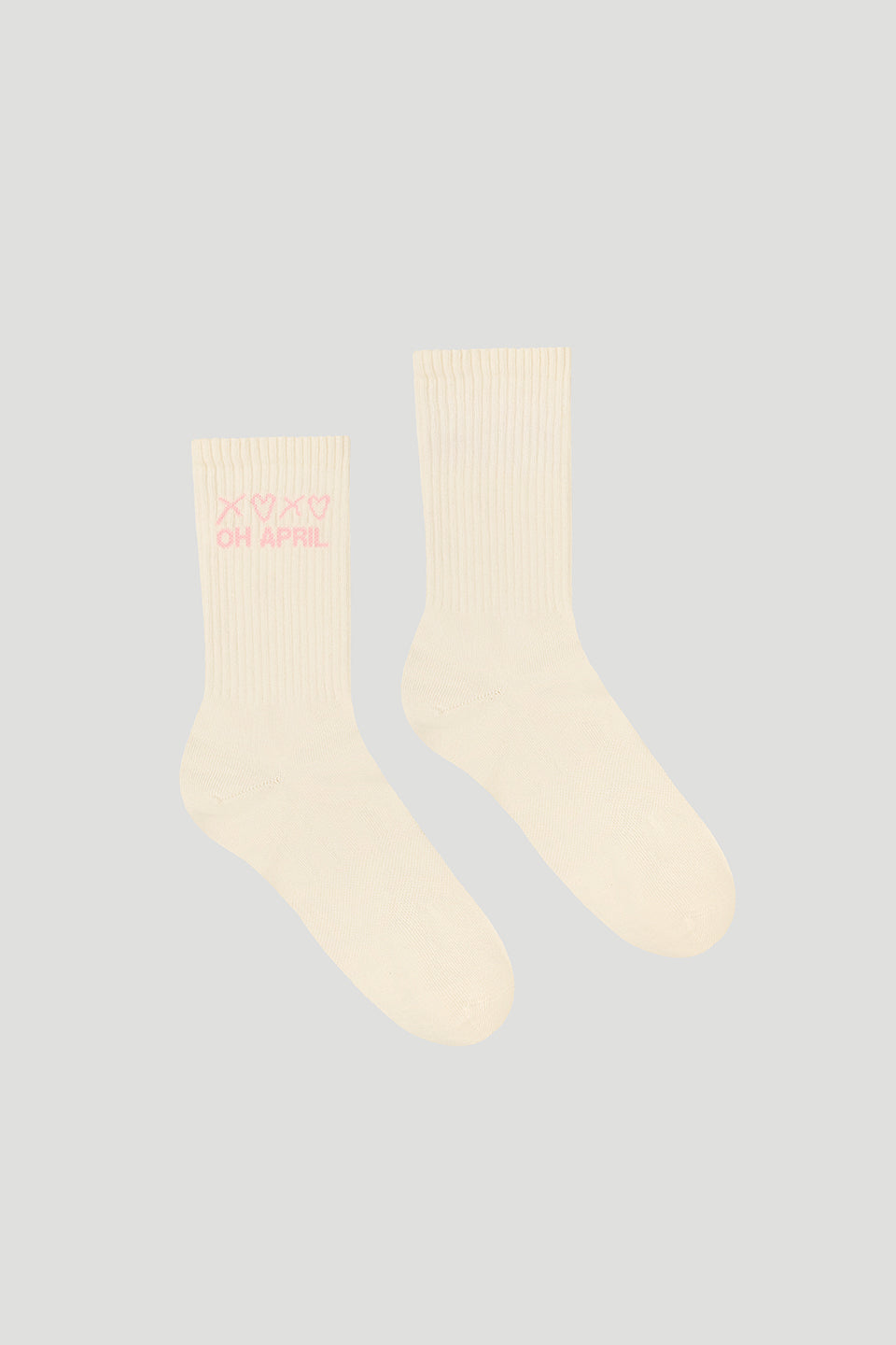 Arden Long Ripped Socks Ivory