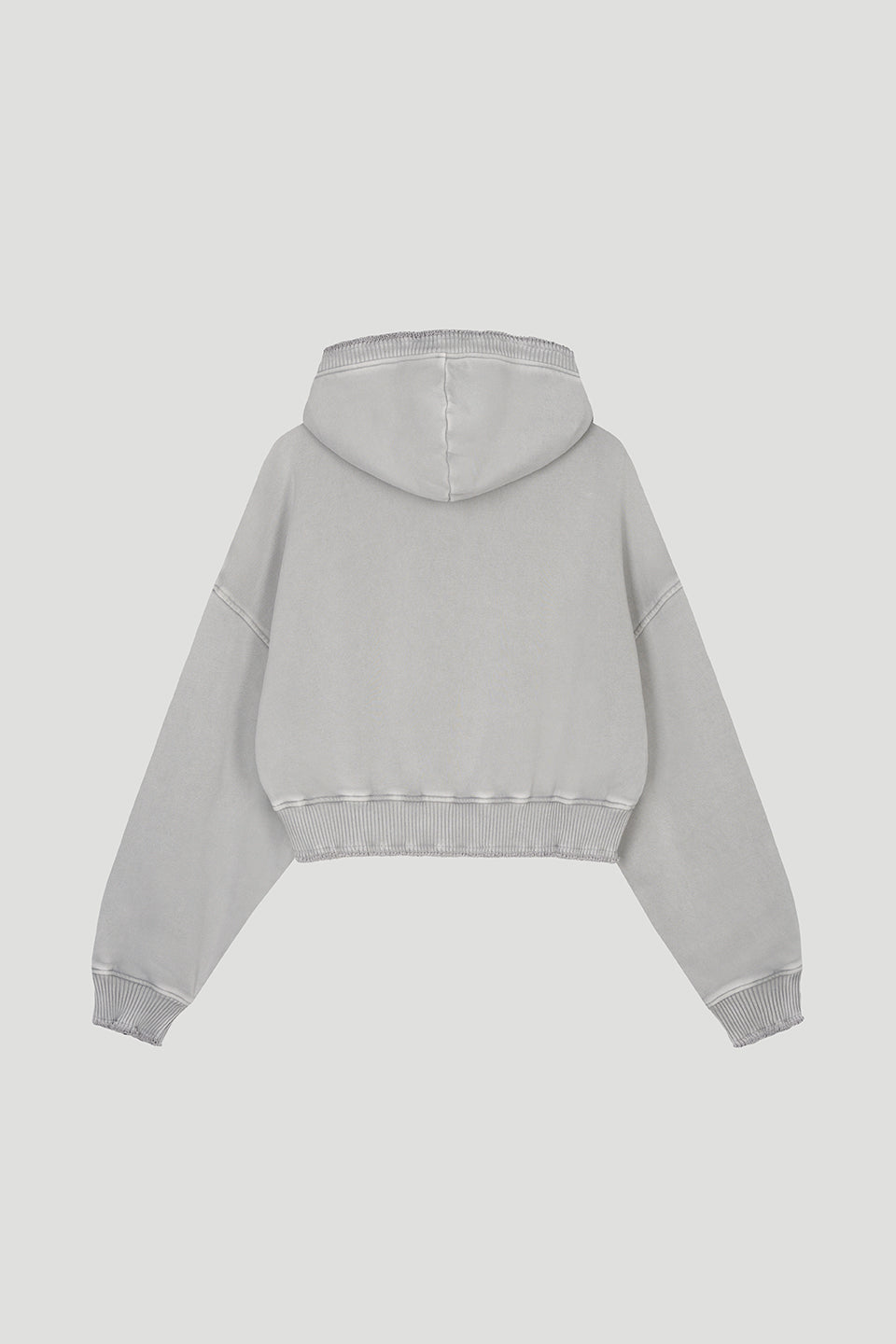 Rosina Zipper Sweater Light Grey Acid
