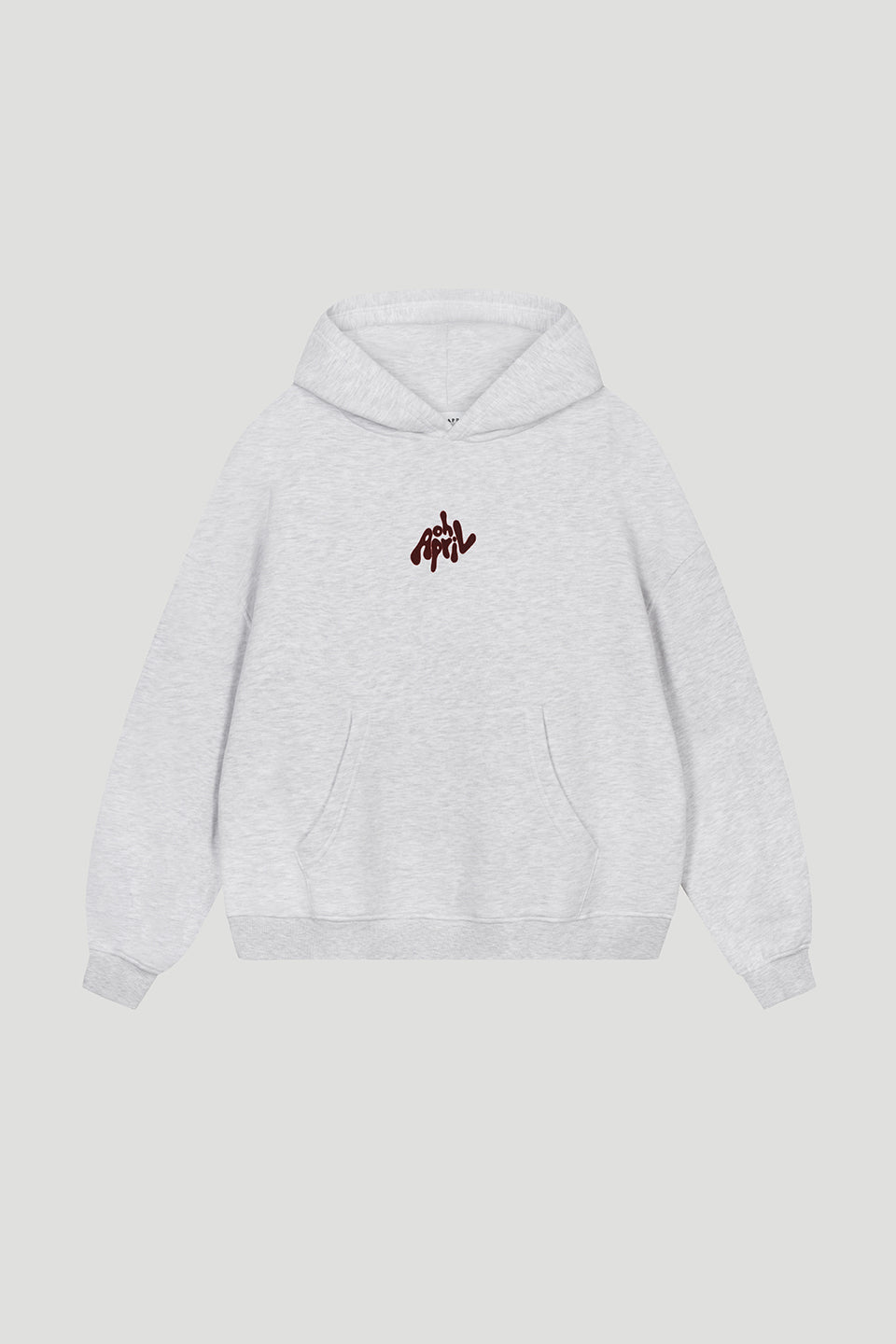Boyfriend Hoodie Fluffy Grey Melange