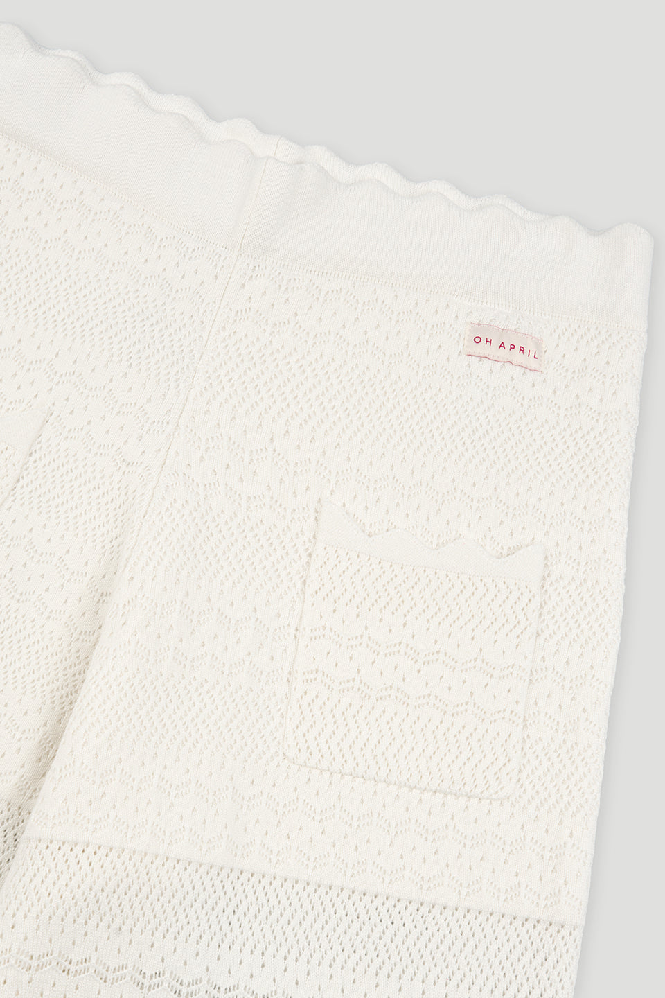 Aurea Flared Knit Pants Off White