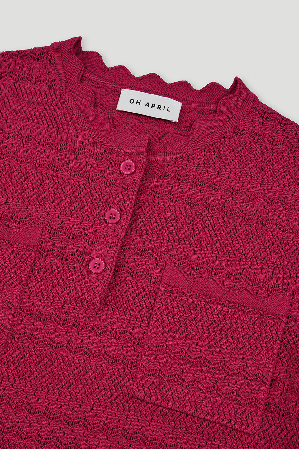 Serin Knit T-Shirt Berry Whip