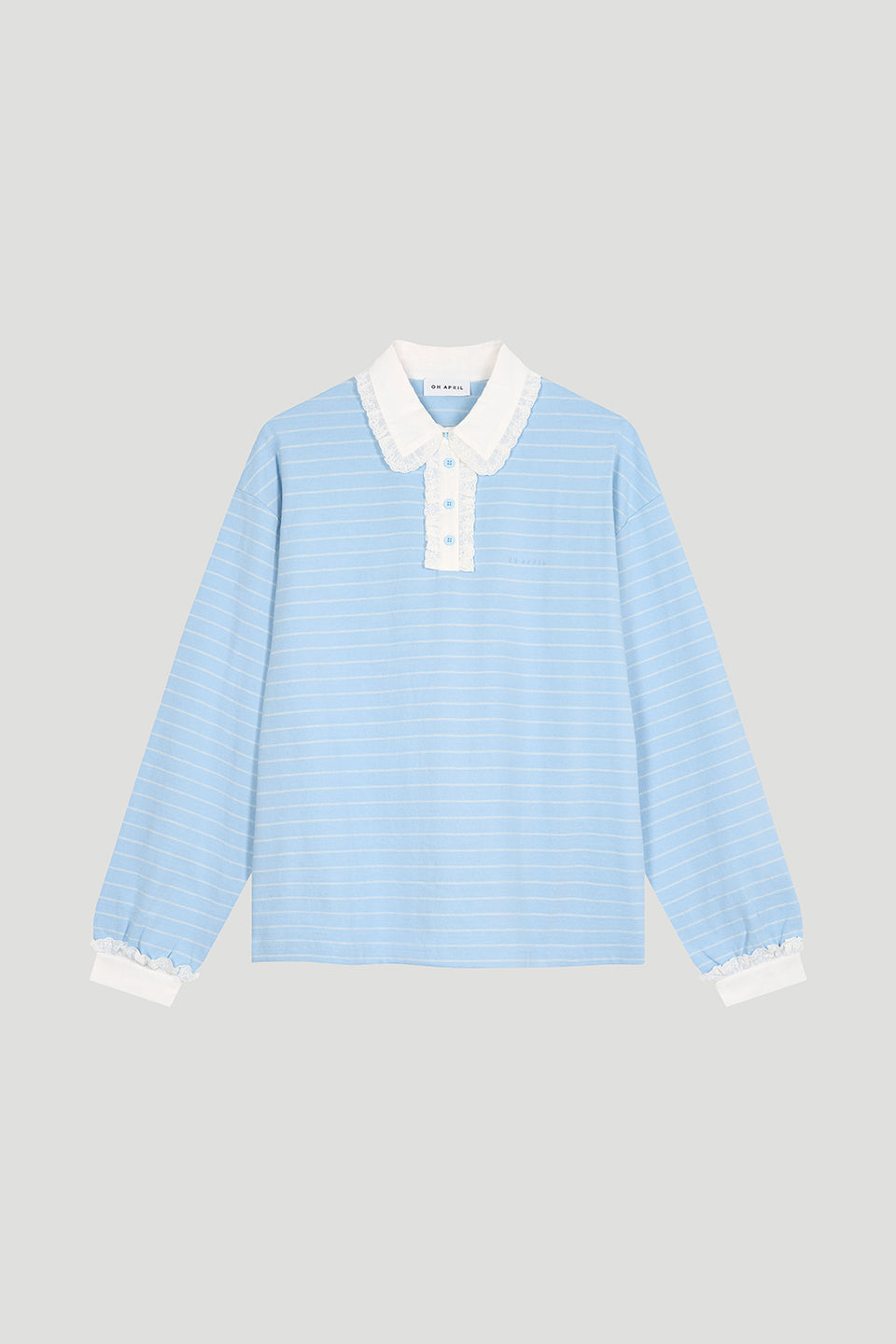 Jolina Lace Polo Sky Blue
