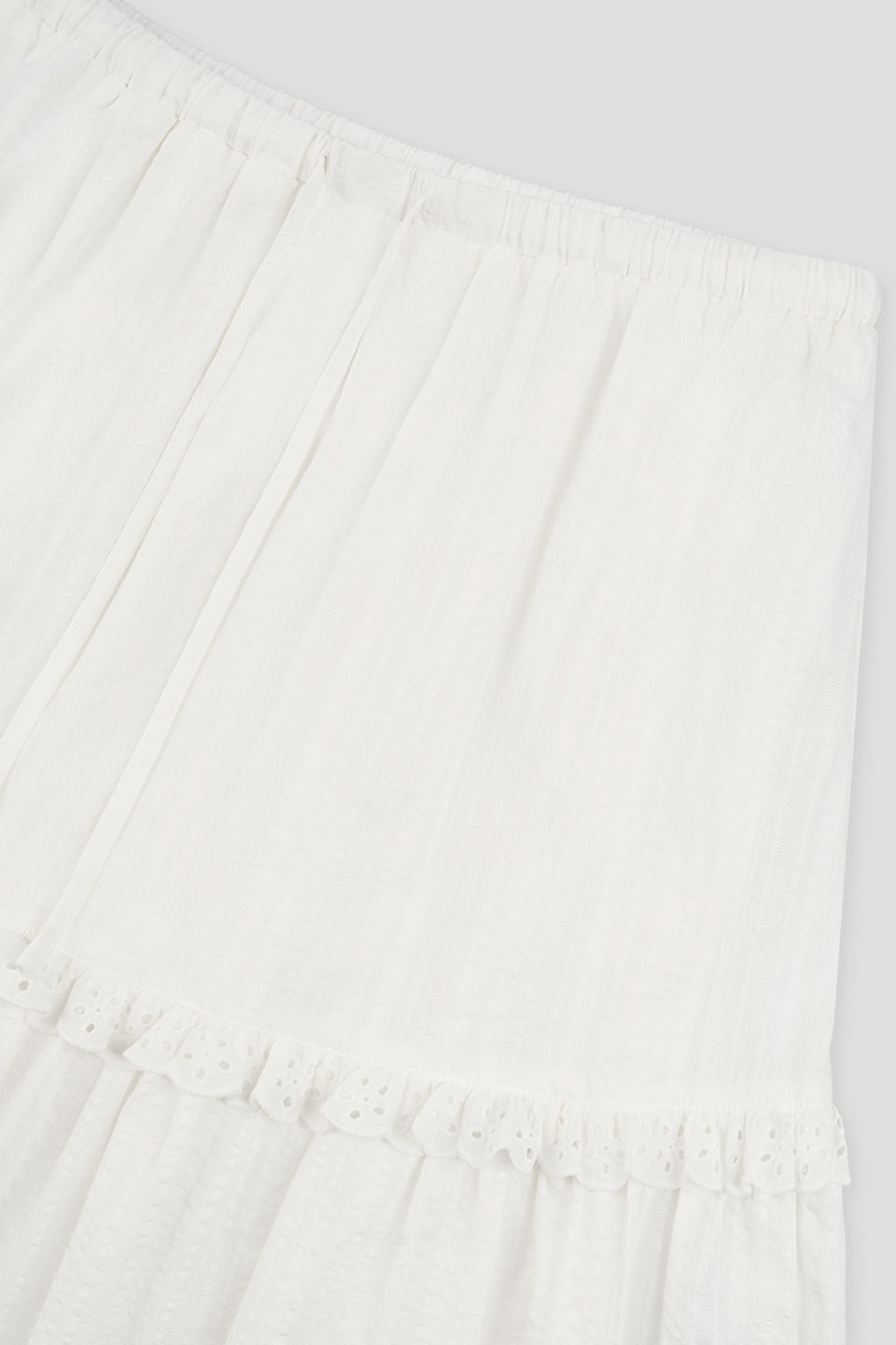 Christel Midi Skirt White