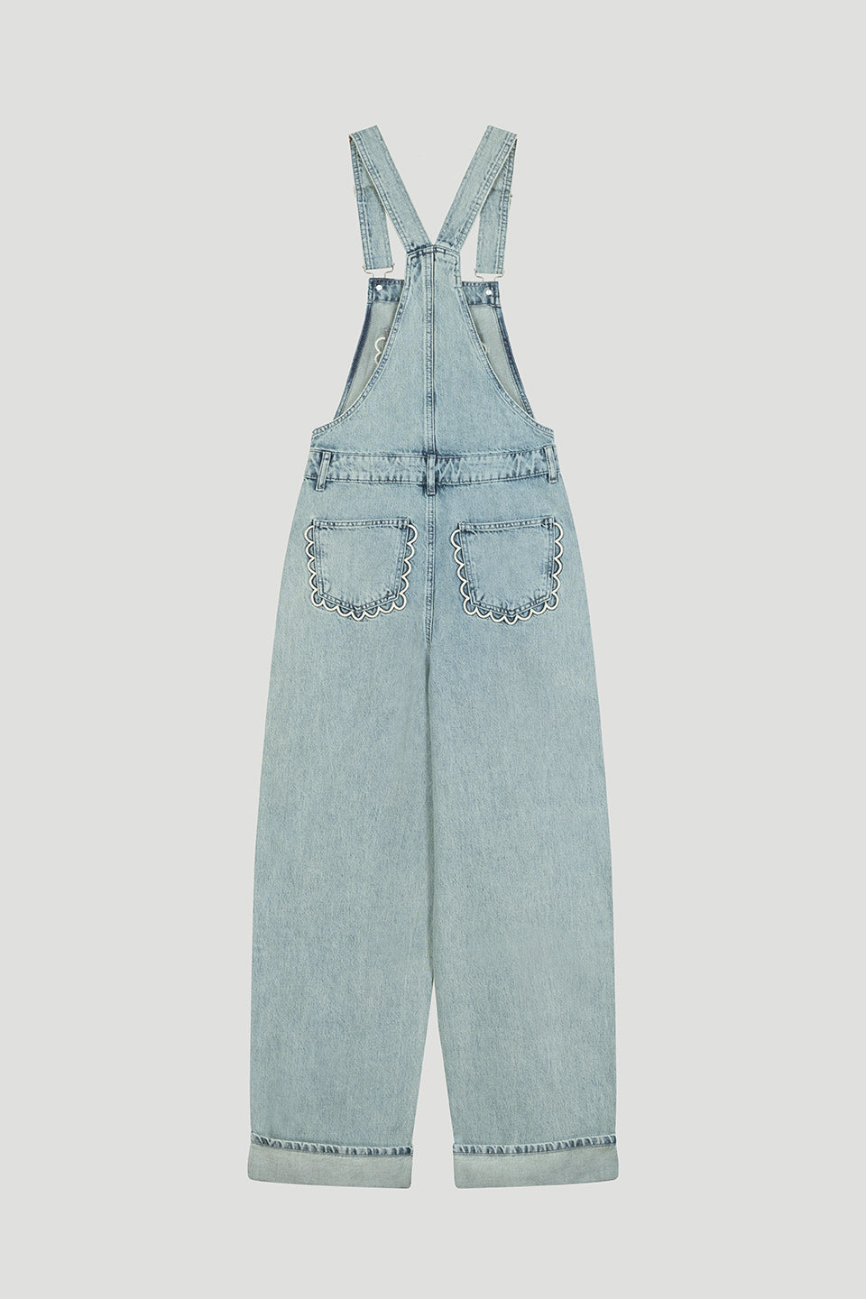 Solei Denim Overall Light Blue Wash