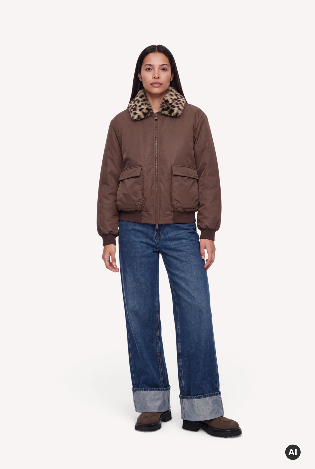 Runa Bomberjacket Dark Brown