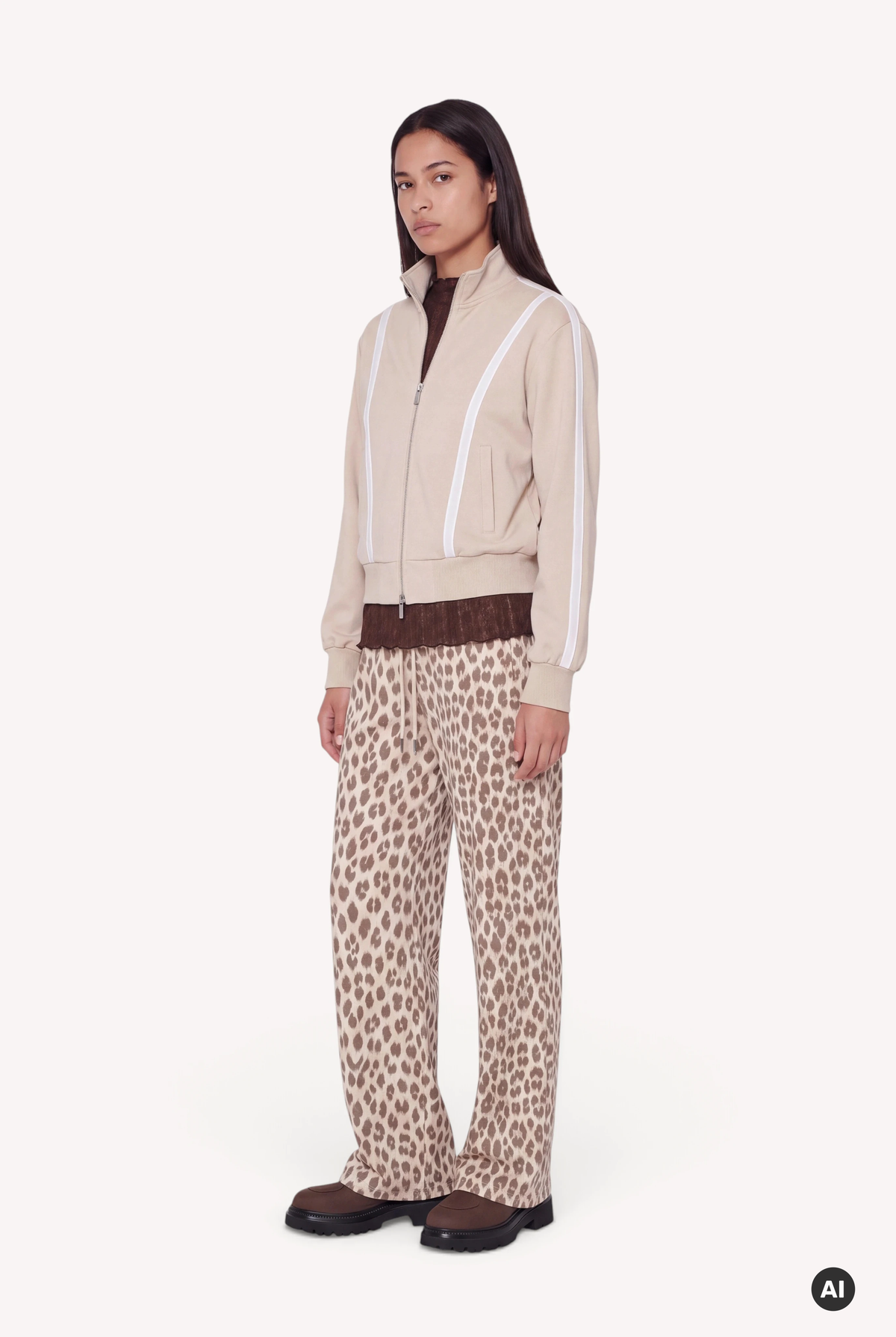 Wren Track Jacket Beige