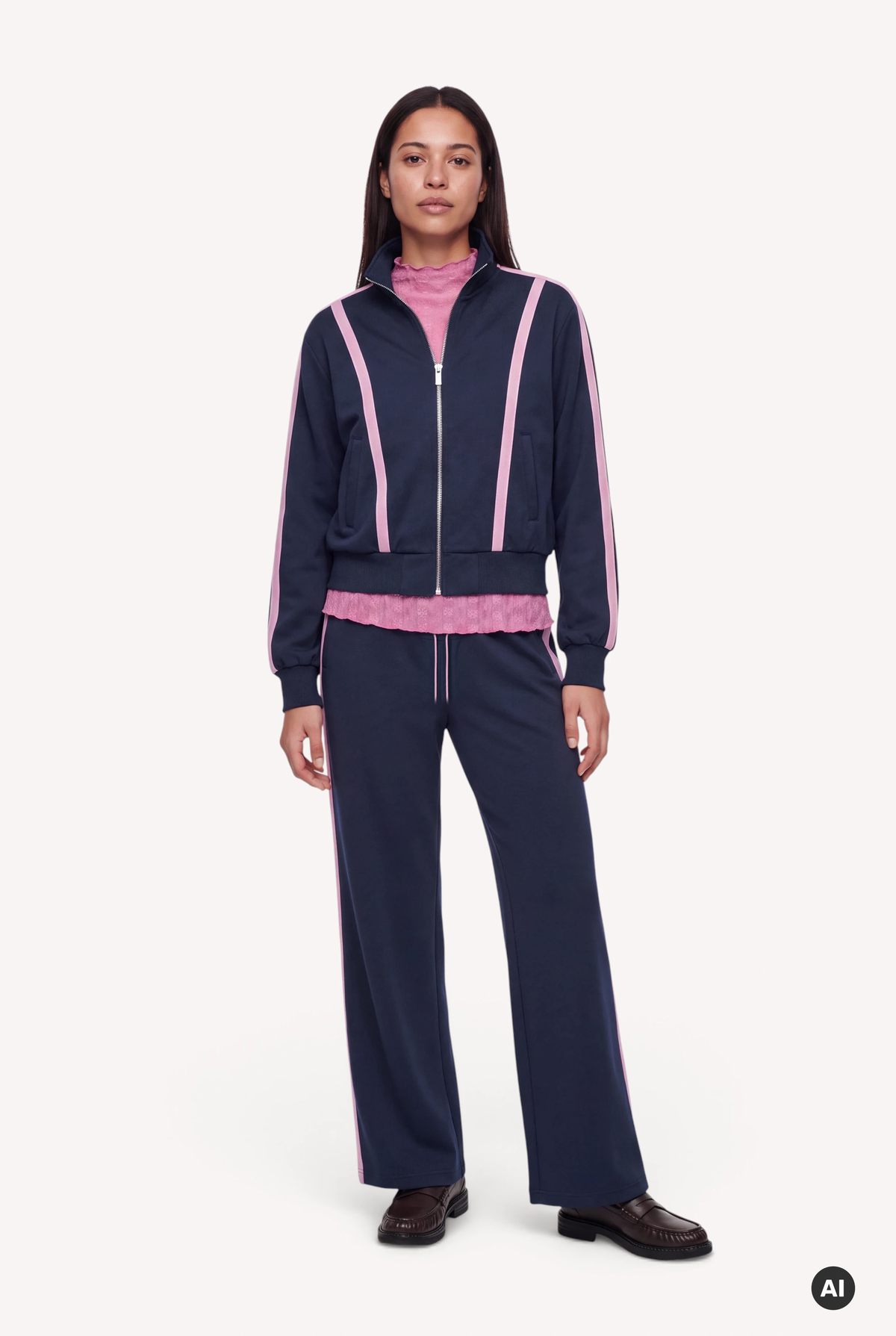Wren Track Jacket Navy