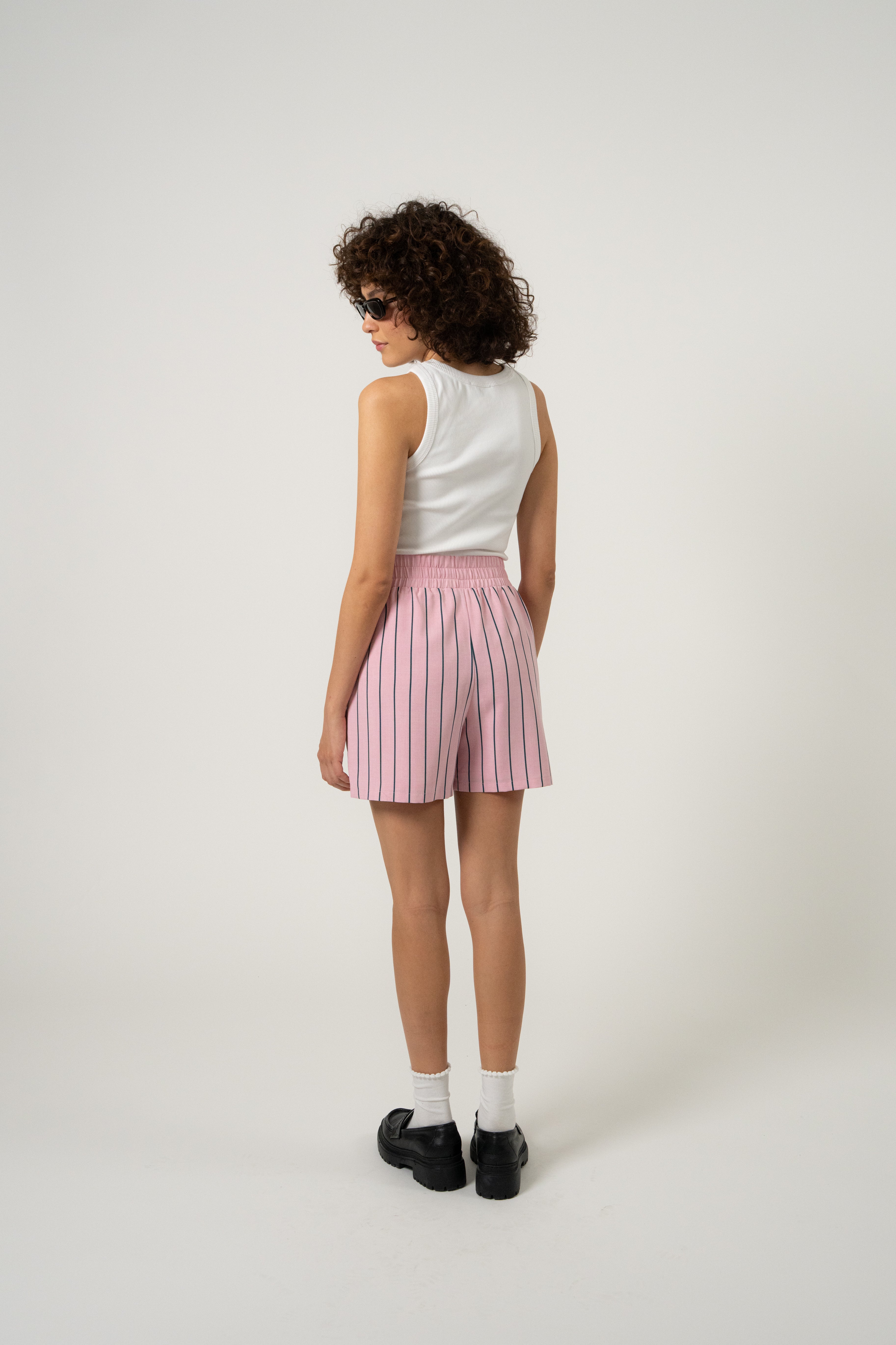 Olia Shorts Baby Rose Stripe