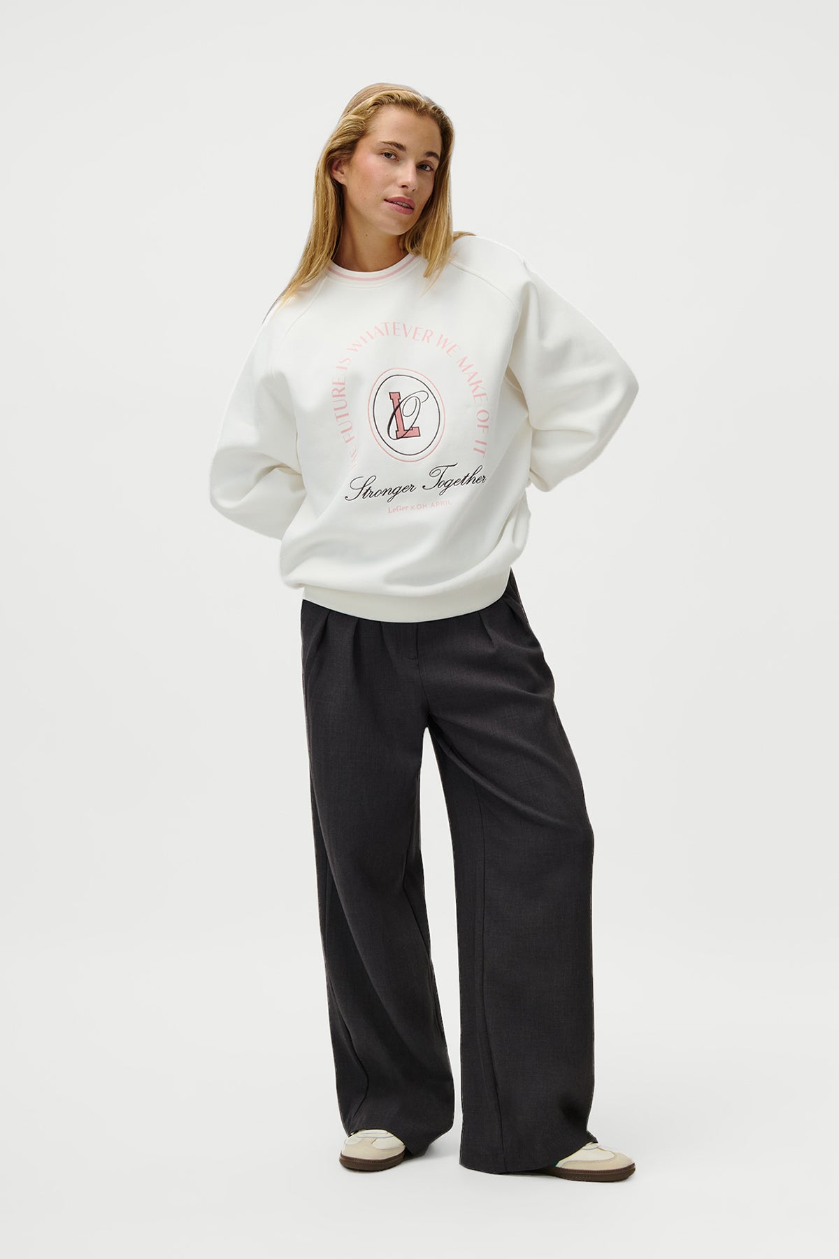 Franja Pants Tall Dark Grey Melange