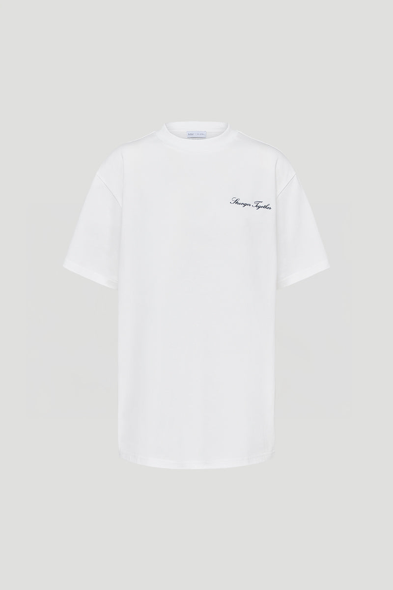 Amara T-Shirt Stronger Off White