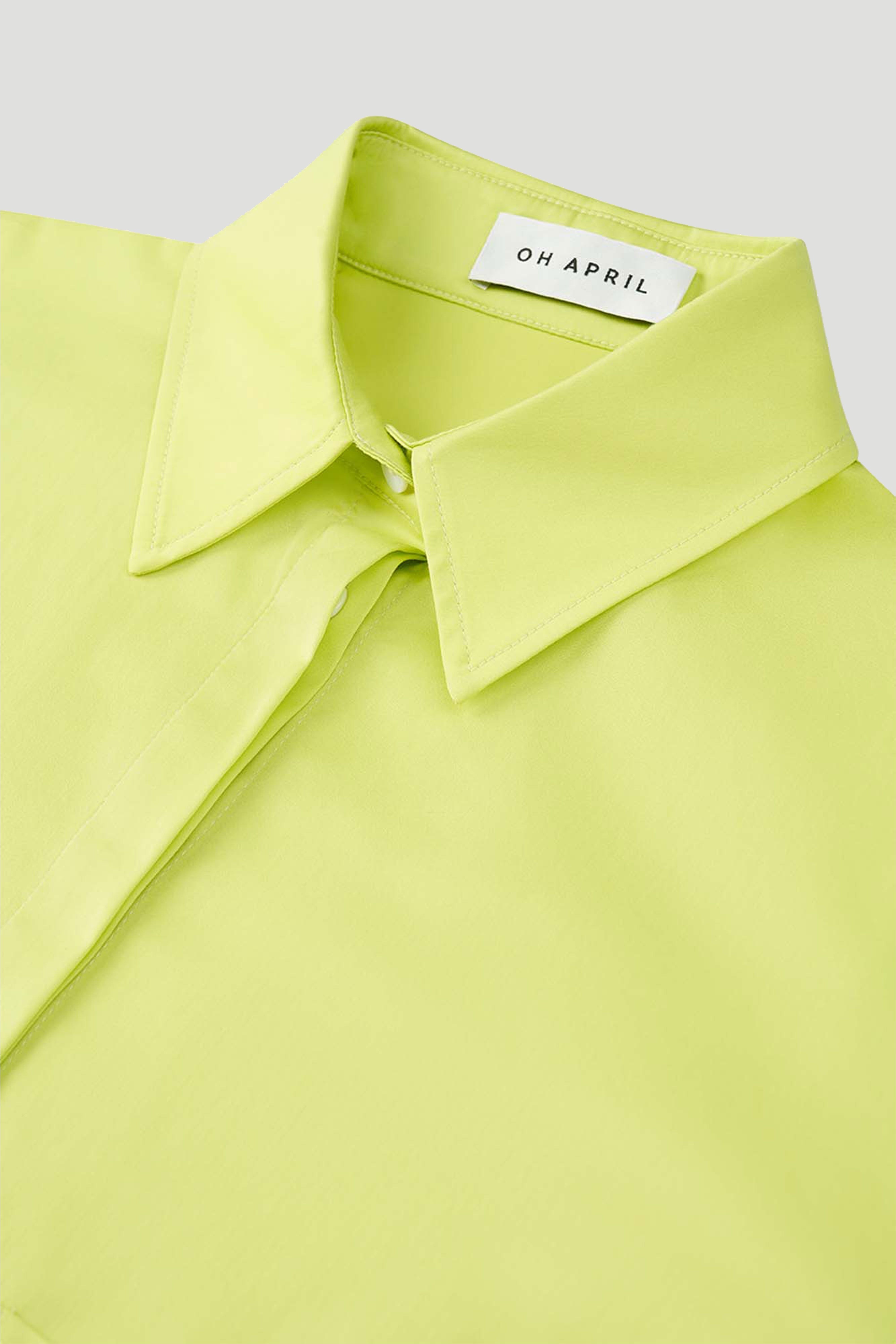 Aria Cropped Blouse Lime