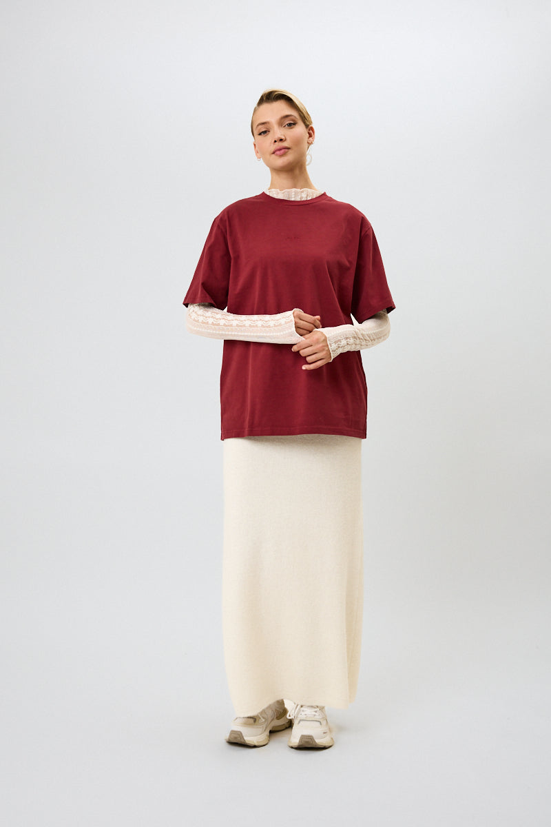 BF T-Shirt Good Karma Wave Merlot