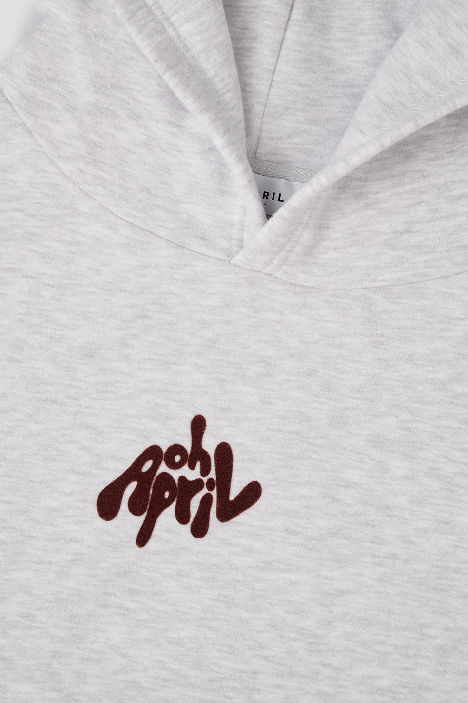 Boyfriend Hoodie Fluffy Grey Melange