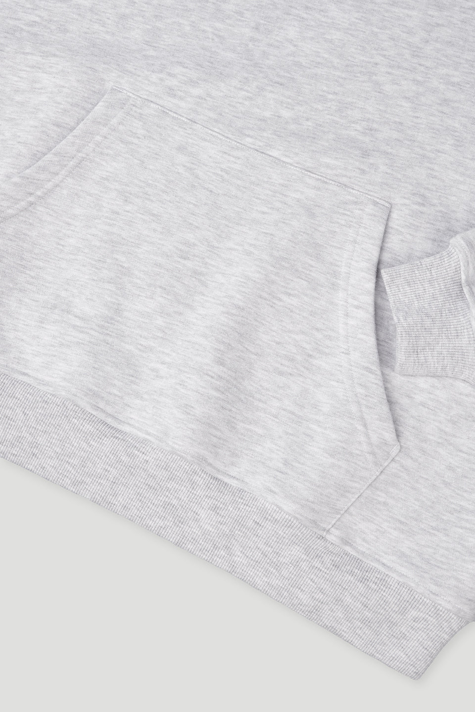 Boyfriend Hoodie Fluffy Grey Melange